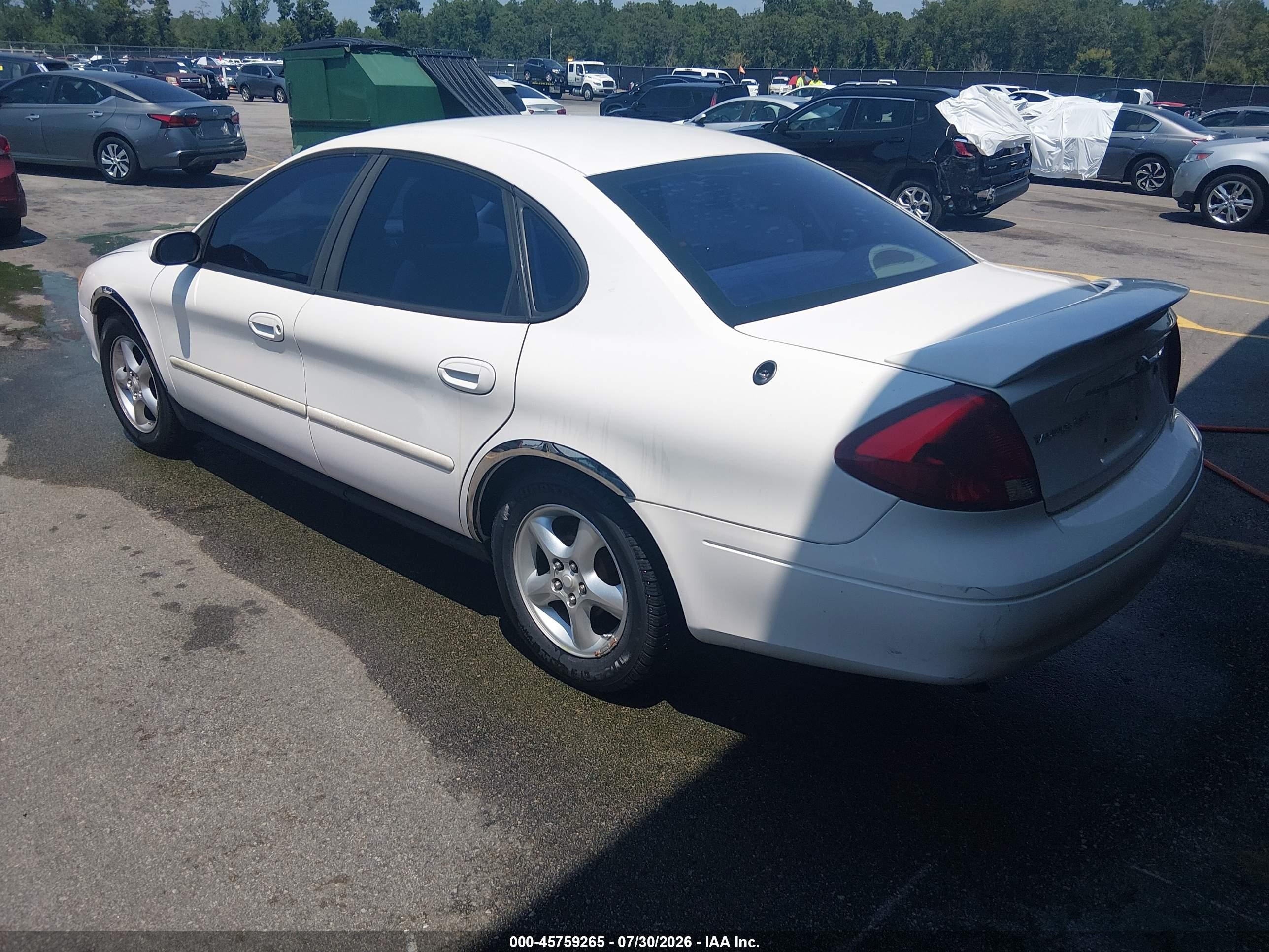 2000 Ford Taurus Ses White vin: 1FAFP55U1YA245495