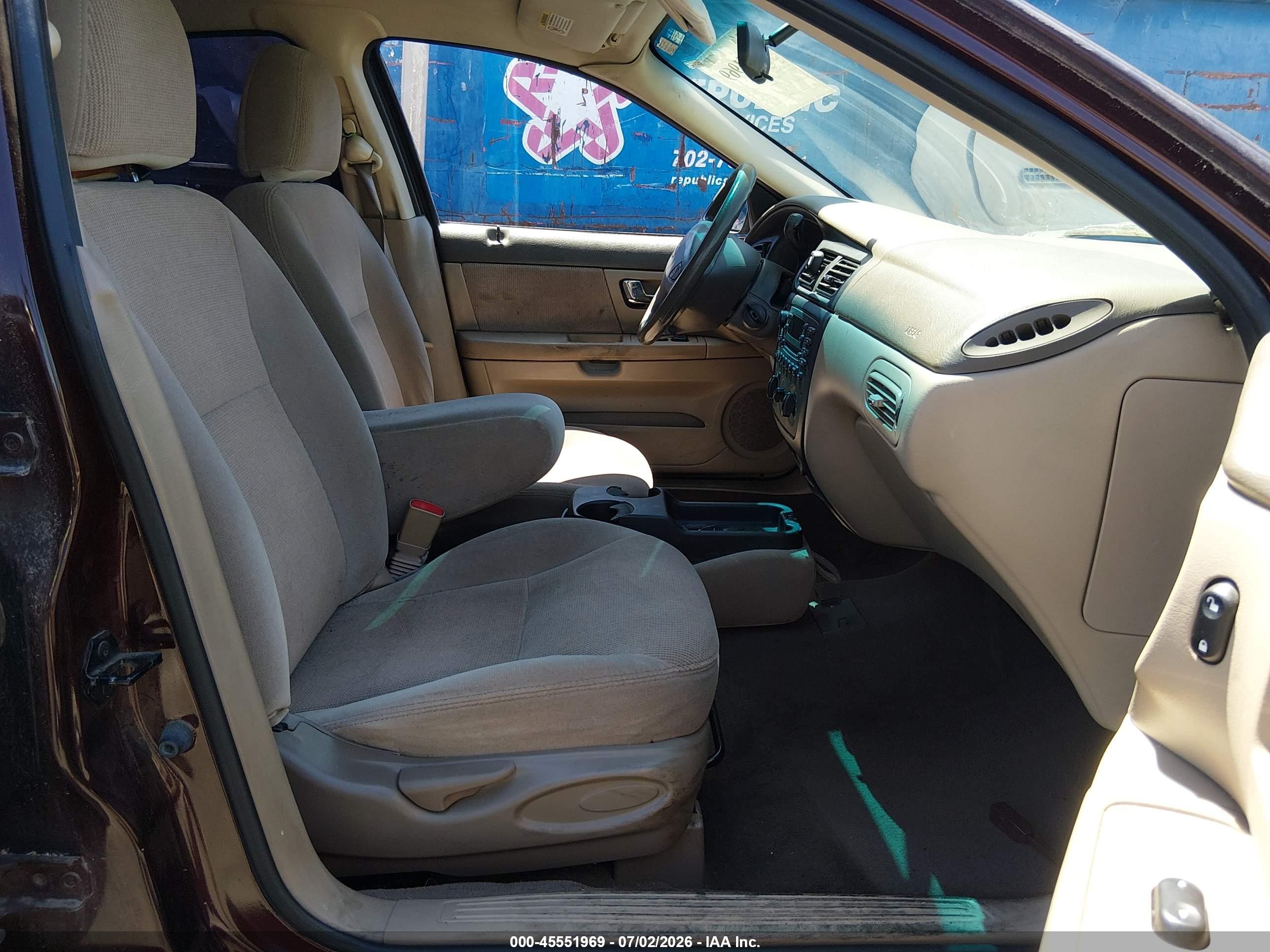 2001 Ford Taurus Ses Бордовый vin: 1FAFP55U21G267430