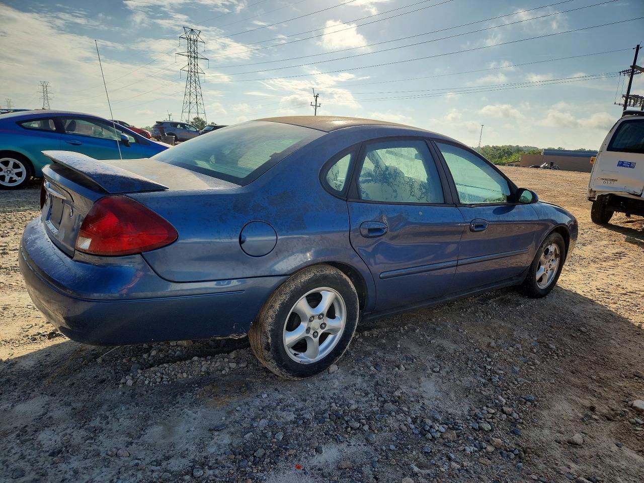 2002 Ford Taurus Ses Синий vin: 1FAFP55U22A183516