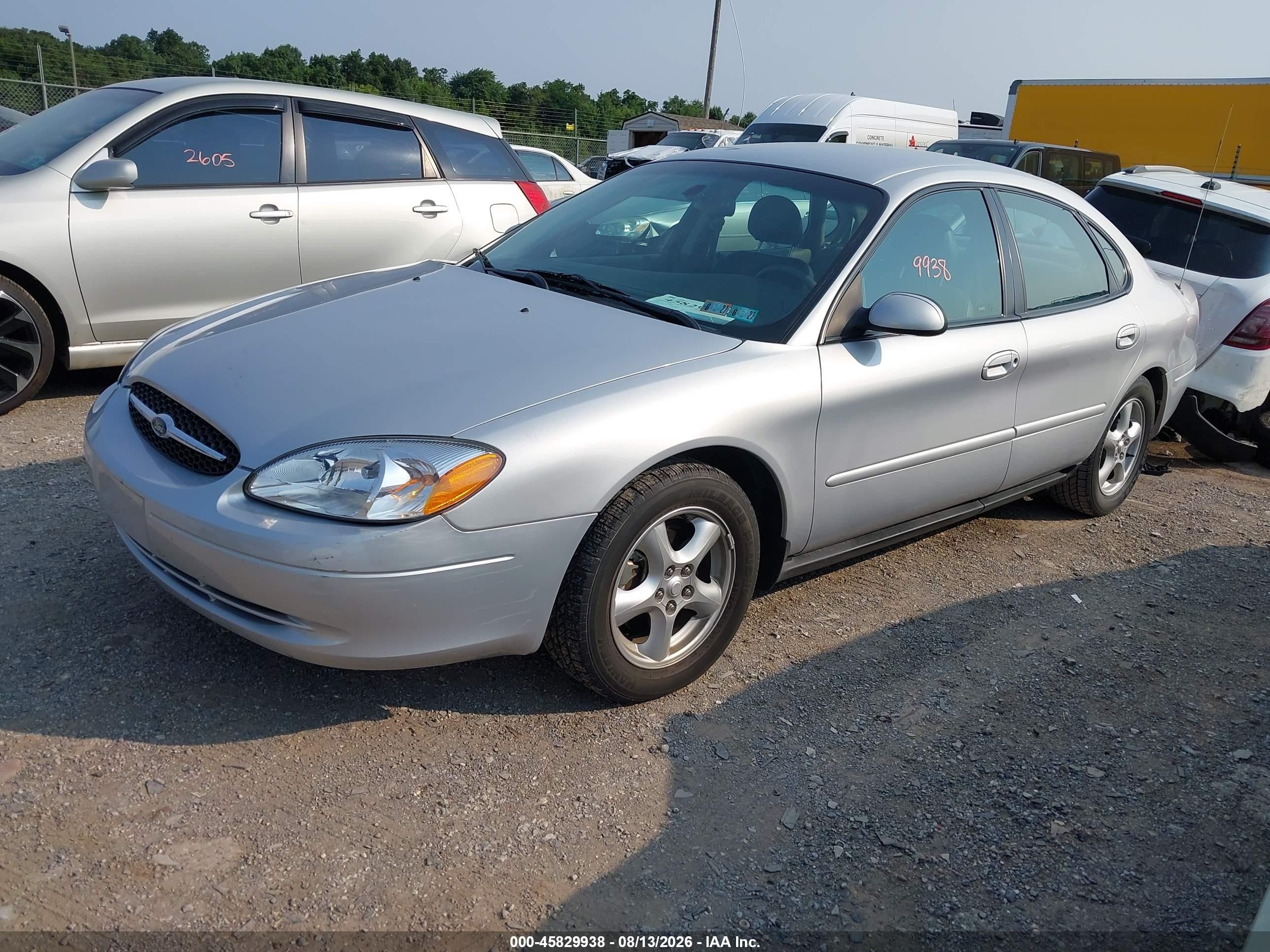 2002 Ford Taurus Ses Silver vin: 1FAFP55U32A176221