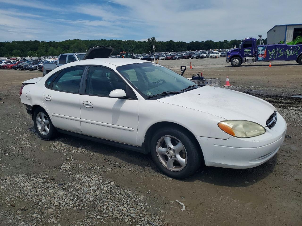 2001 Ford Taurus Ses White vin: 1FAFP55U41G283077