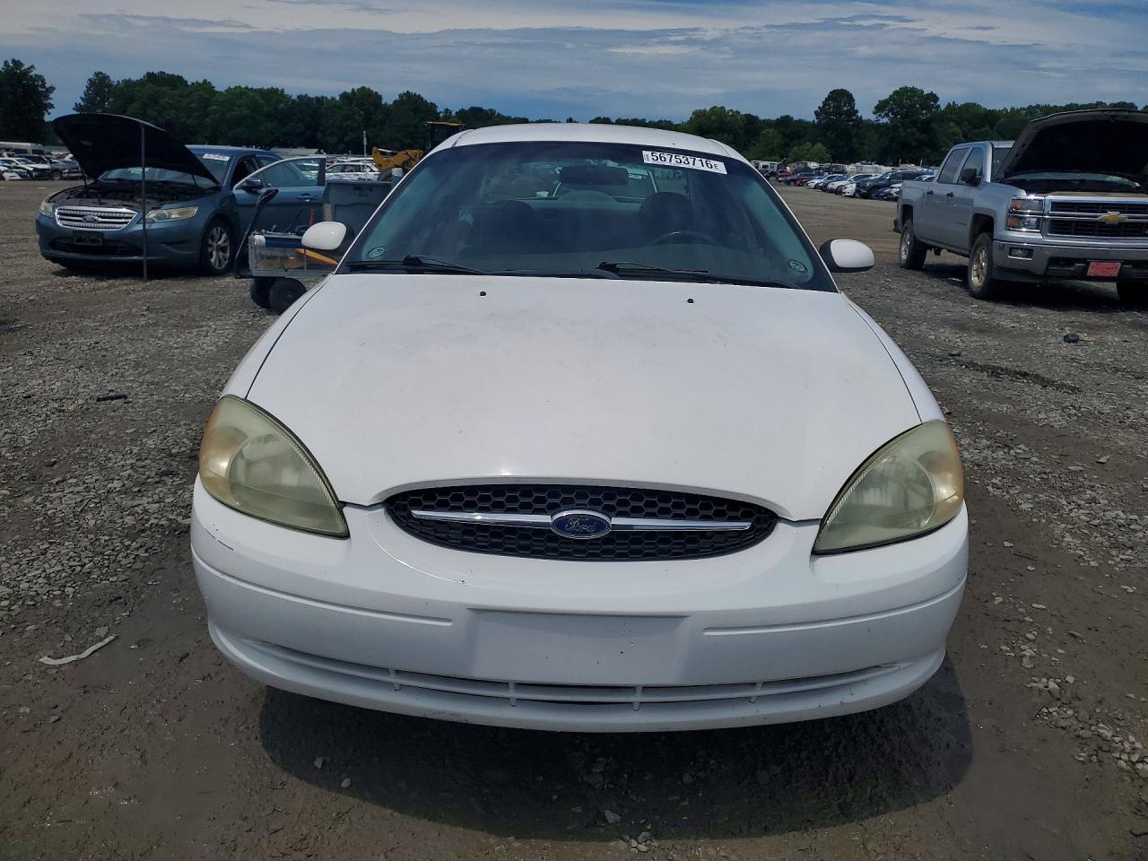 2001 Ford Taurus Ses White vin: 1FAFP55U41G283077