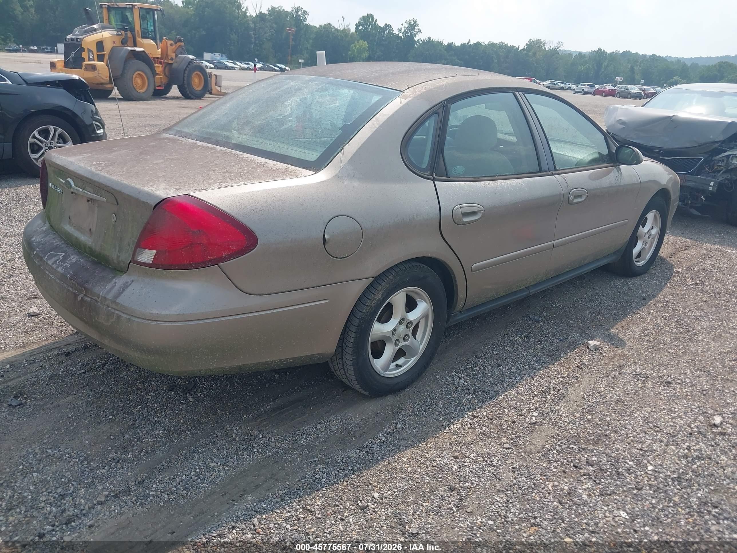 2002 Ford Taurus Ses Deluxe/ses Standard Gold vin: 1FAFP55U42A197045
