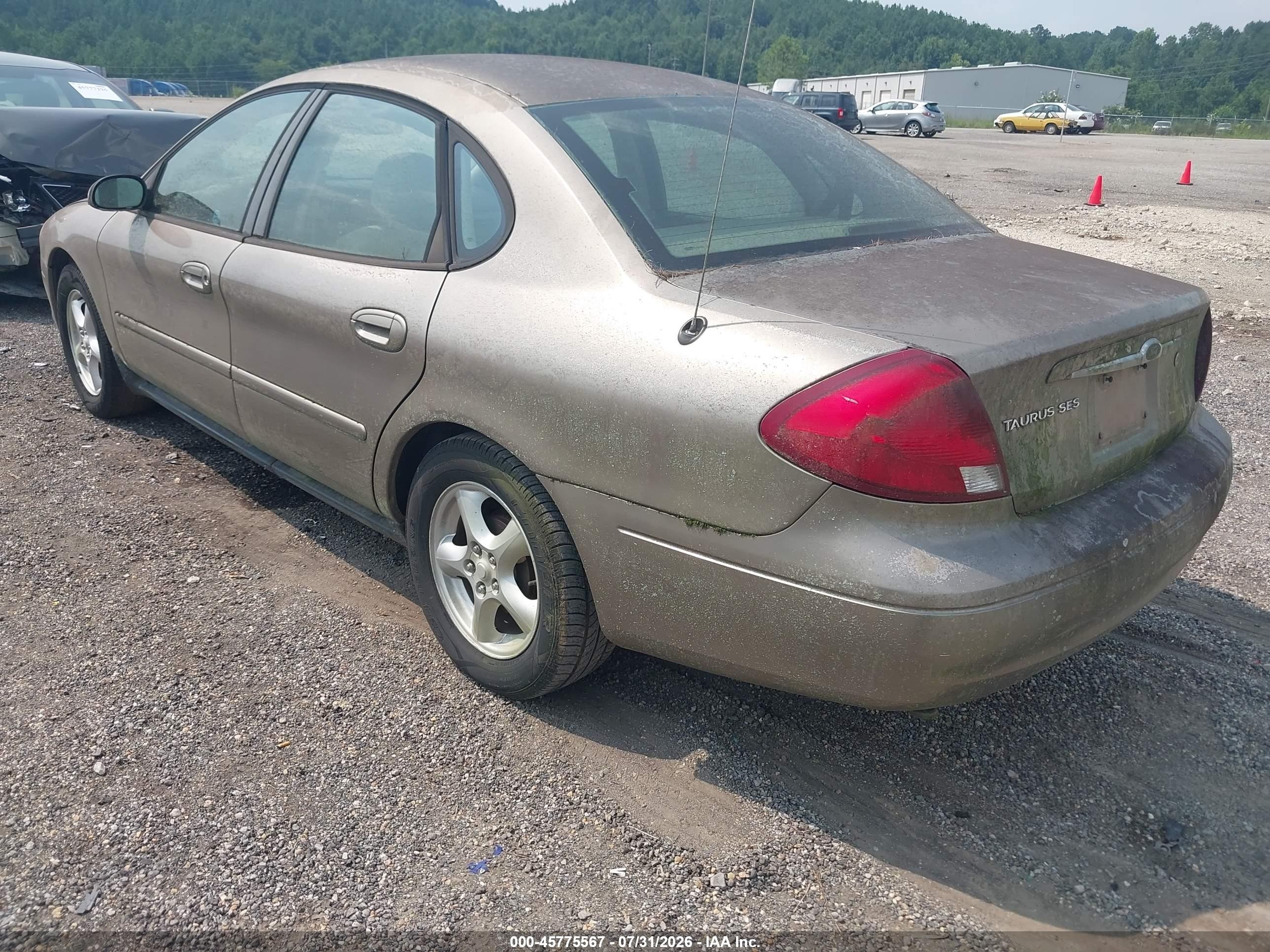 2002 Ford Taurus Ses Deluxe/ses Standard Gold vin: 1FAFP55U42A197045