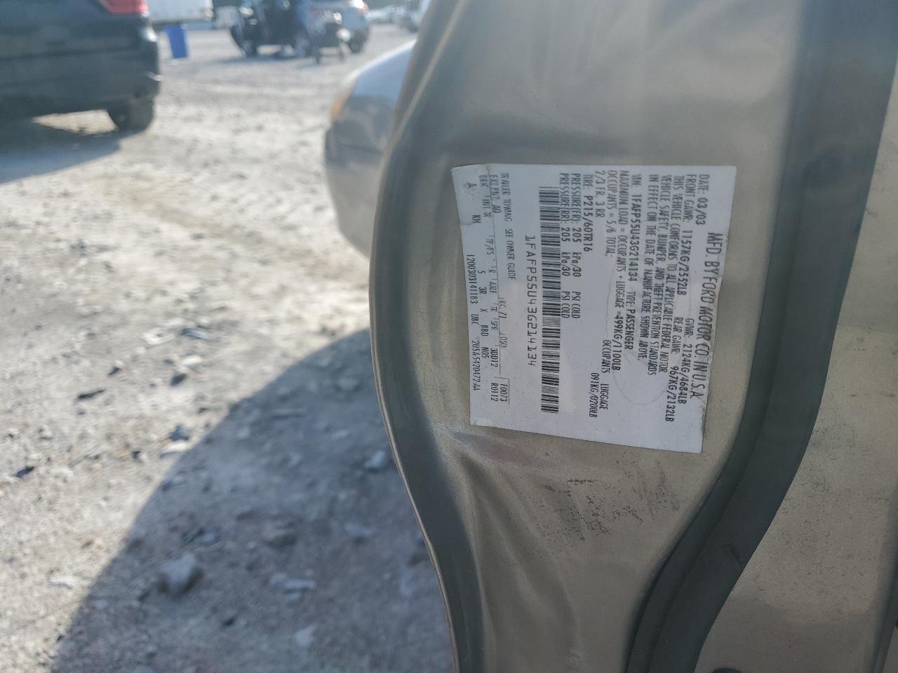 2003 Ford Taurus Brown vin: 1FAFP55U43G214134