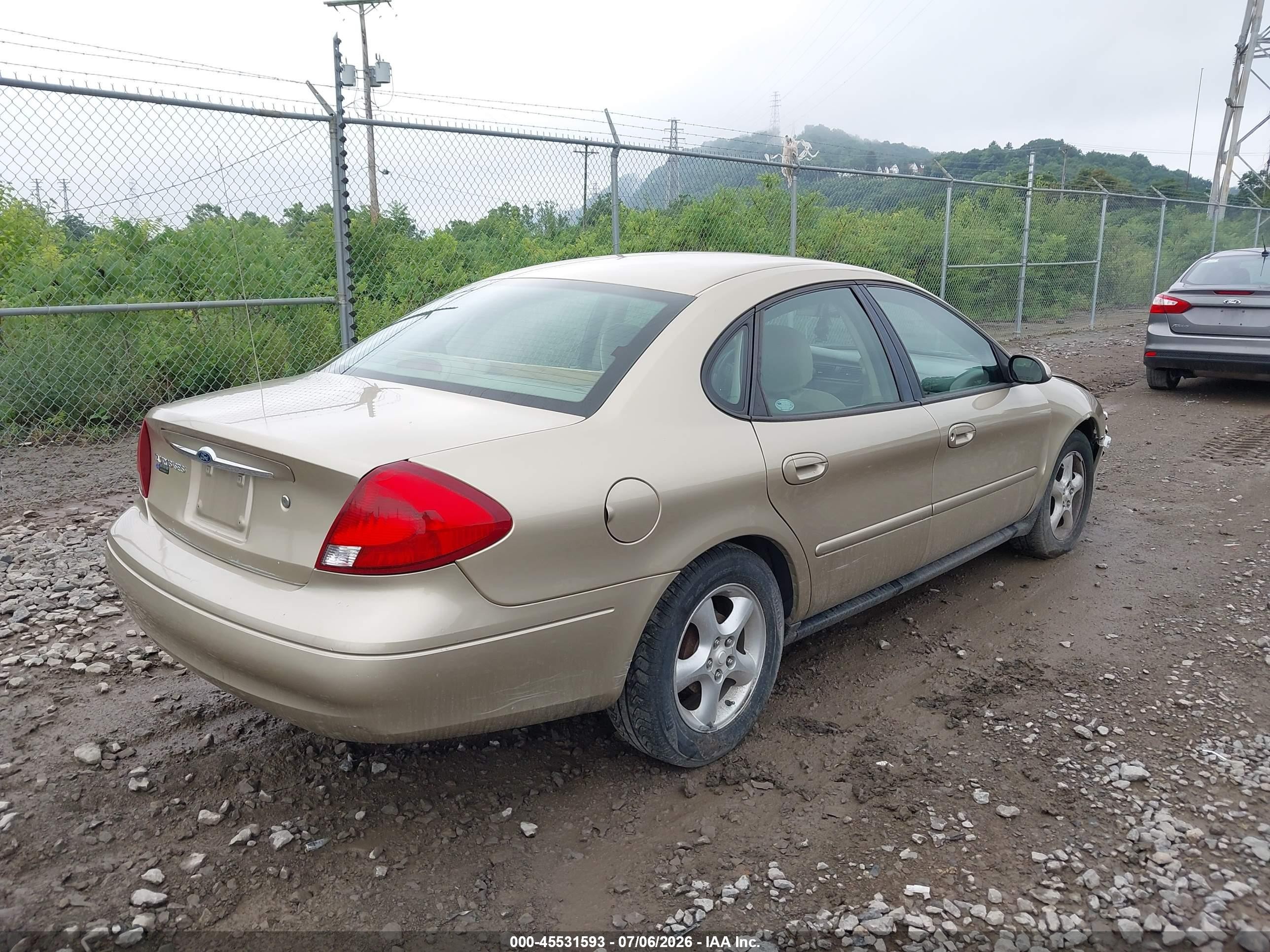 2001 Ford Taurus Ses Beige vin: 1FAFP55U51A284550