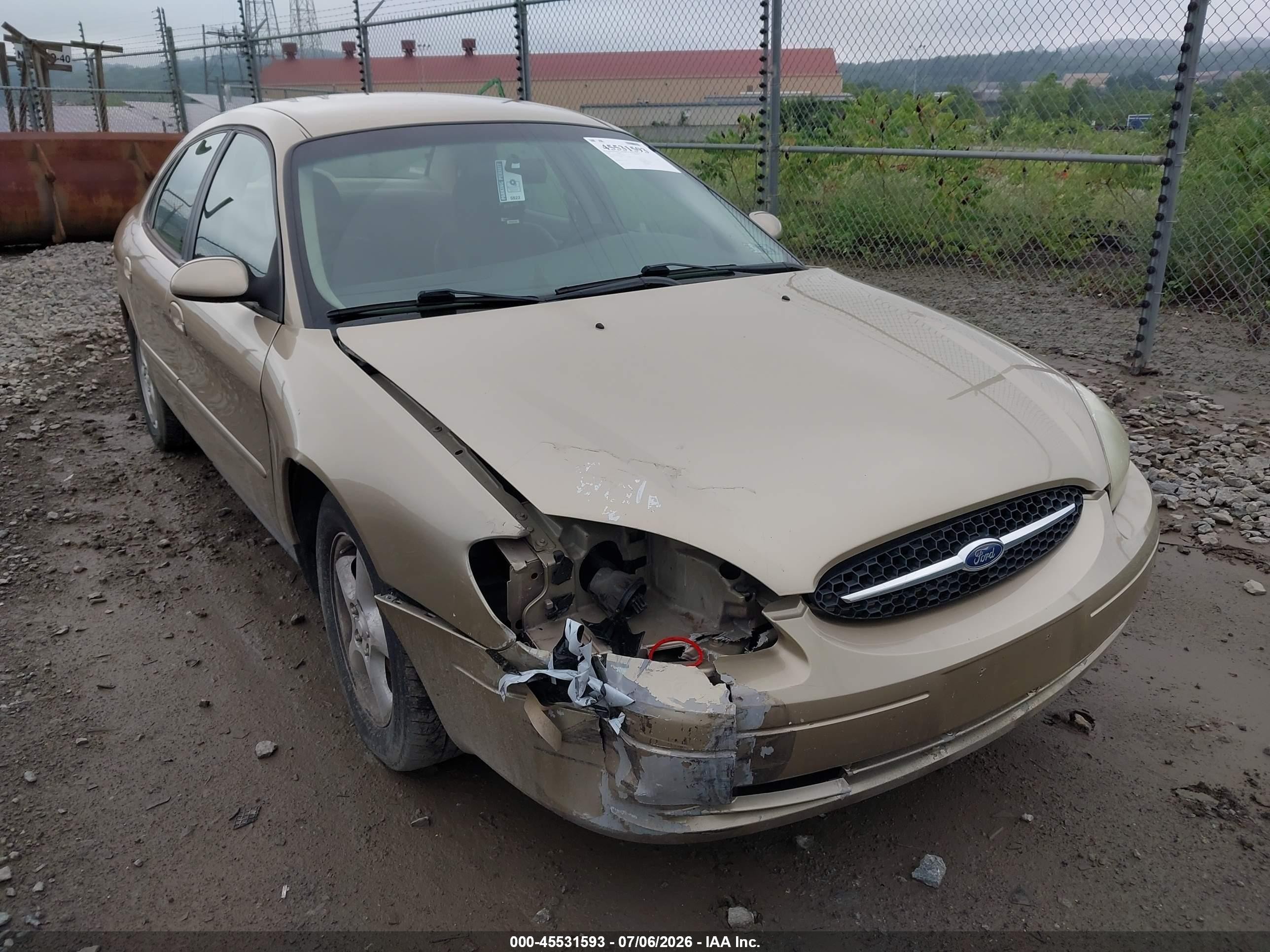 2001 Ford Taurus Ses Beige vin: 1FAFP55U51A284550