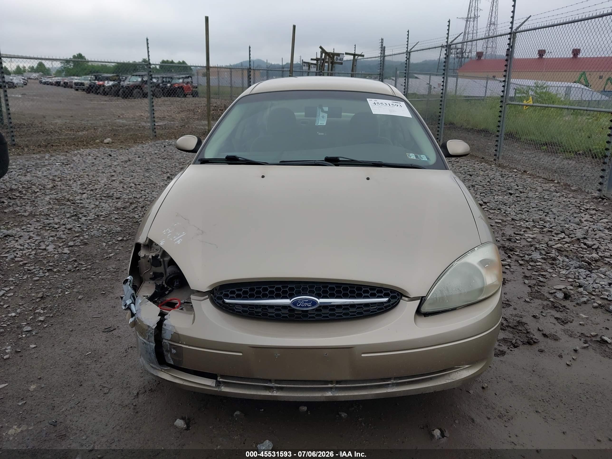 2001 Ford Taurus Ses Beige vin: 1FAFP55U51A284550