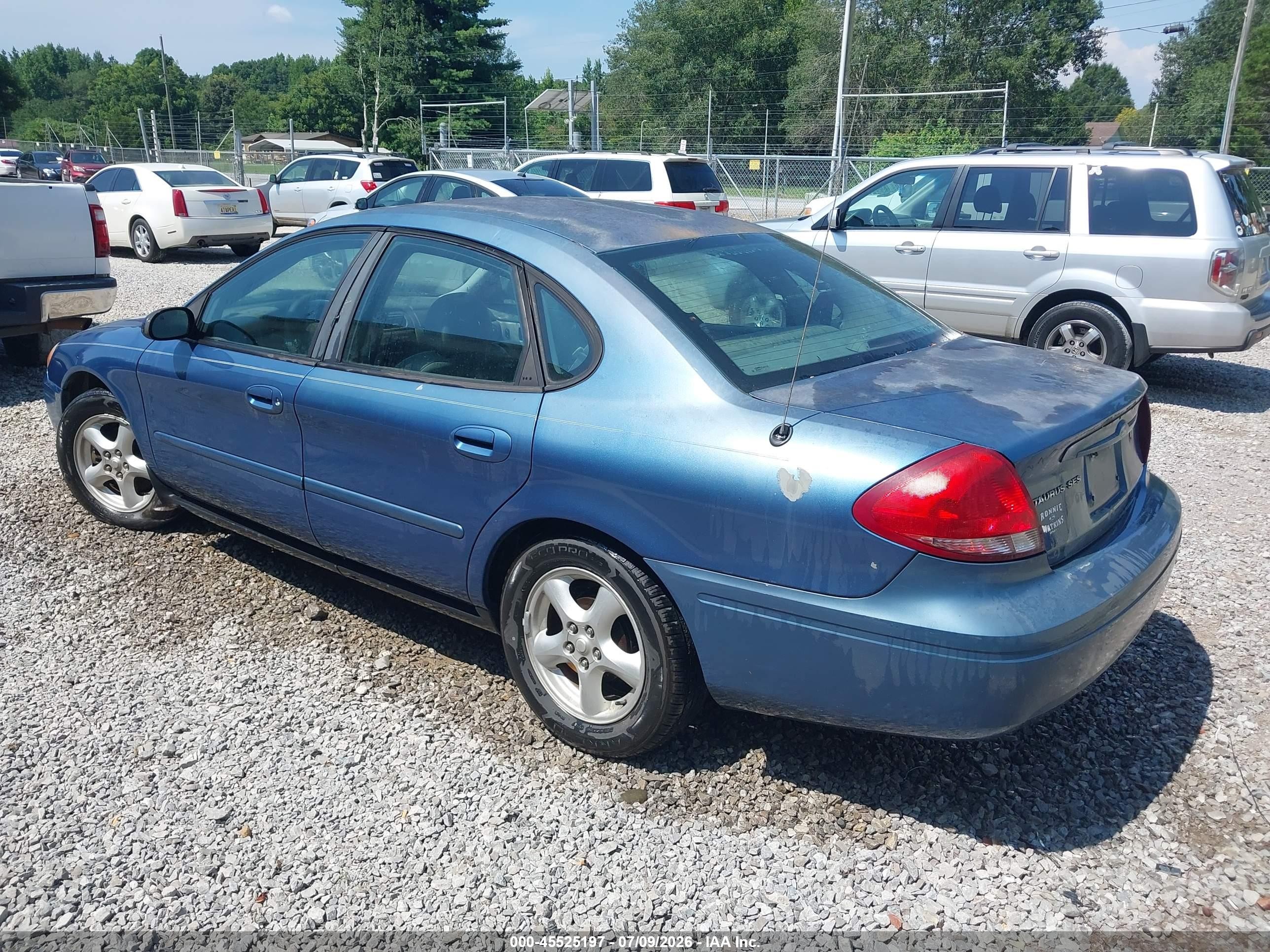 2004 Ford Taurus Ses Blue vin: 1FAFP55U54A108179