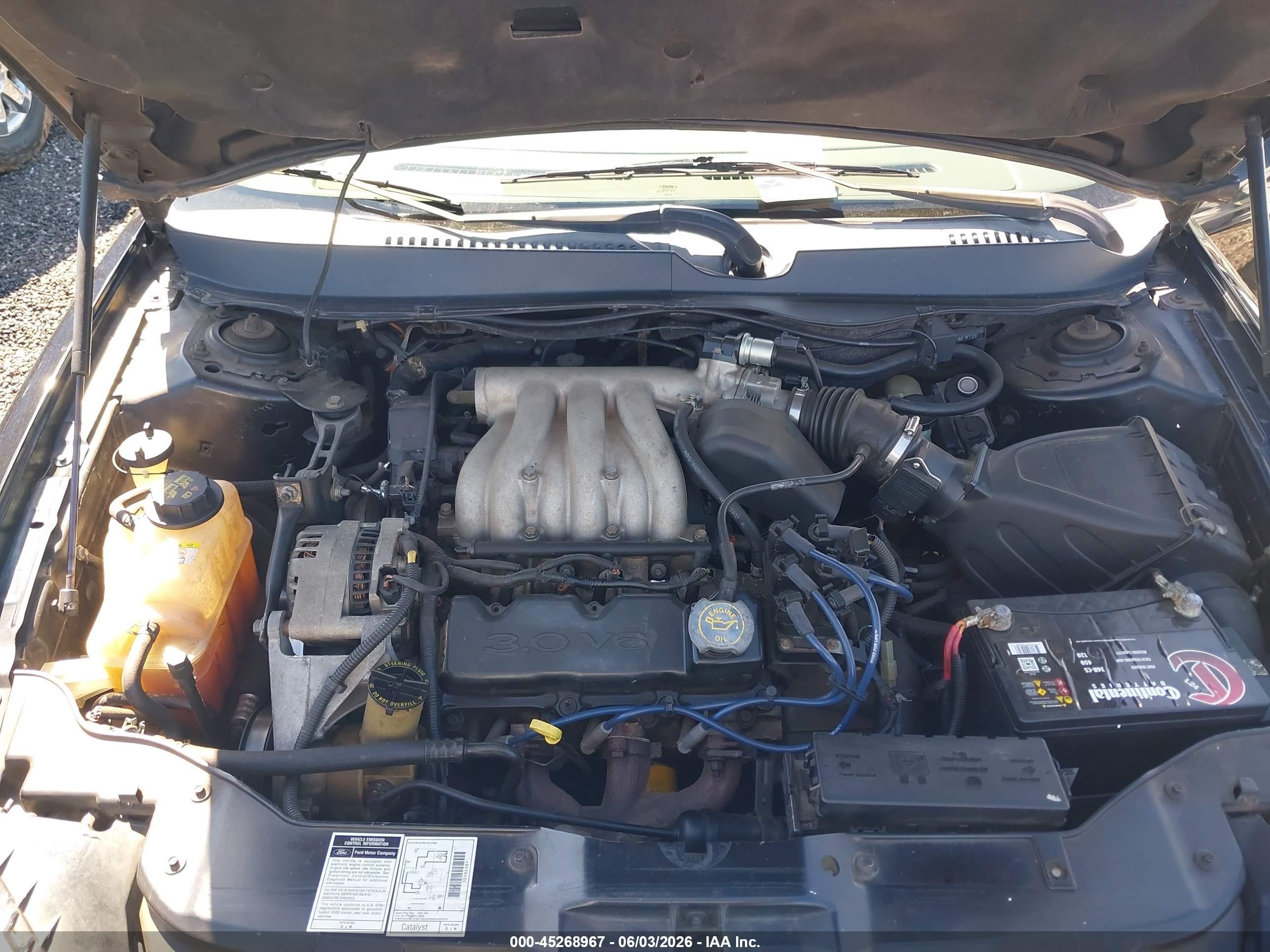 2000 Ford Taurus Ses Black vin: 1FAFP55U6YG292728