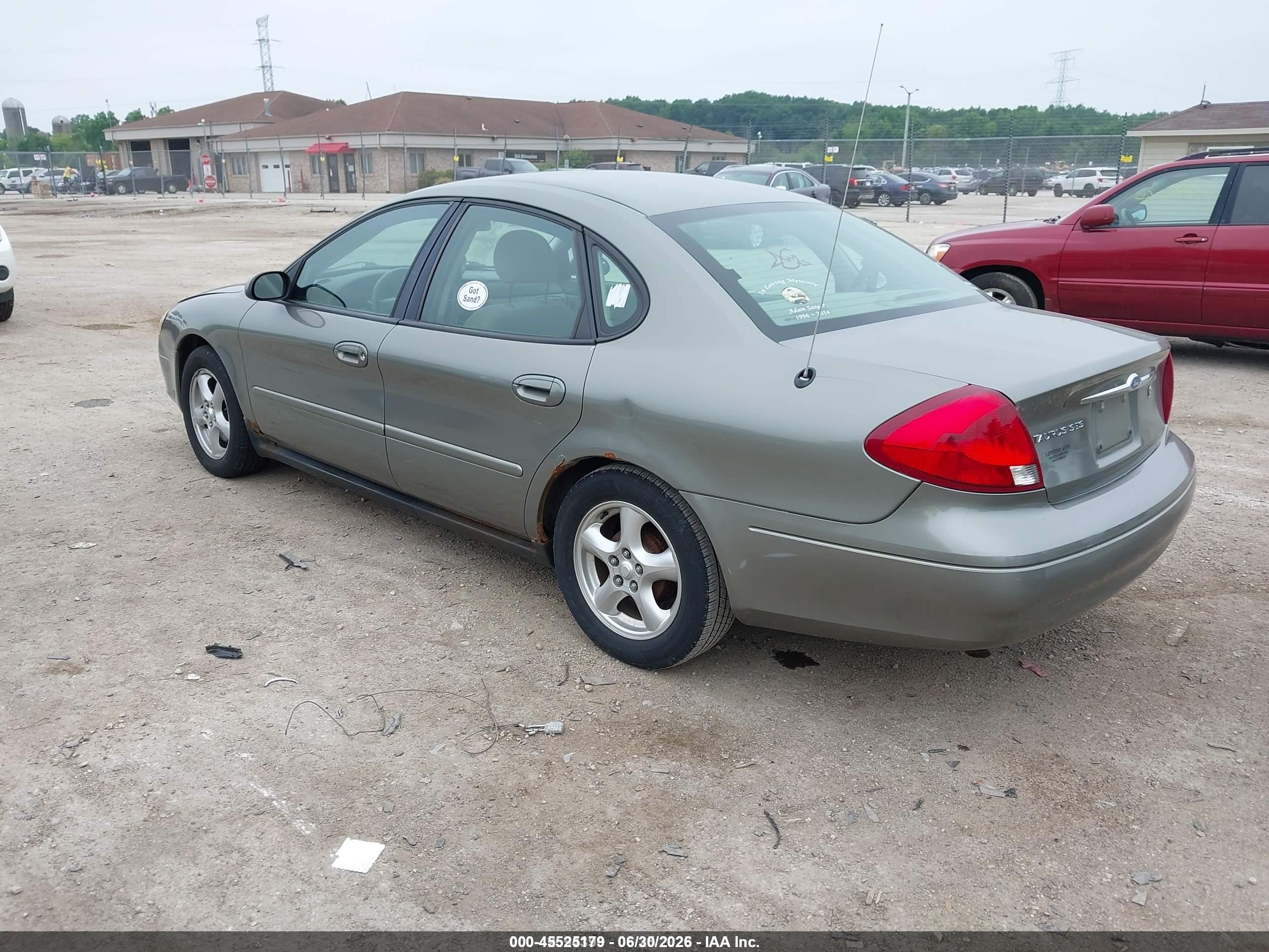 2002 Ford Taurus Ses Серый vin: 1FAFP55U82G231582