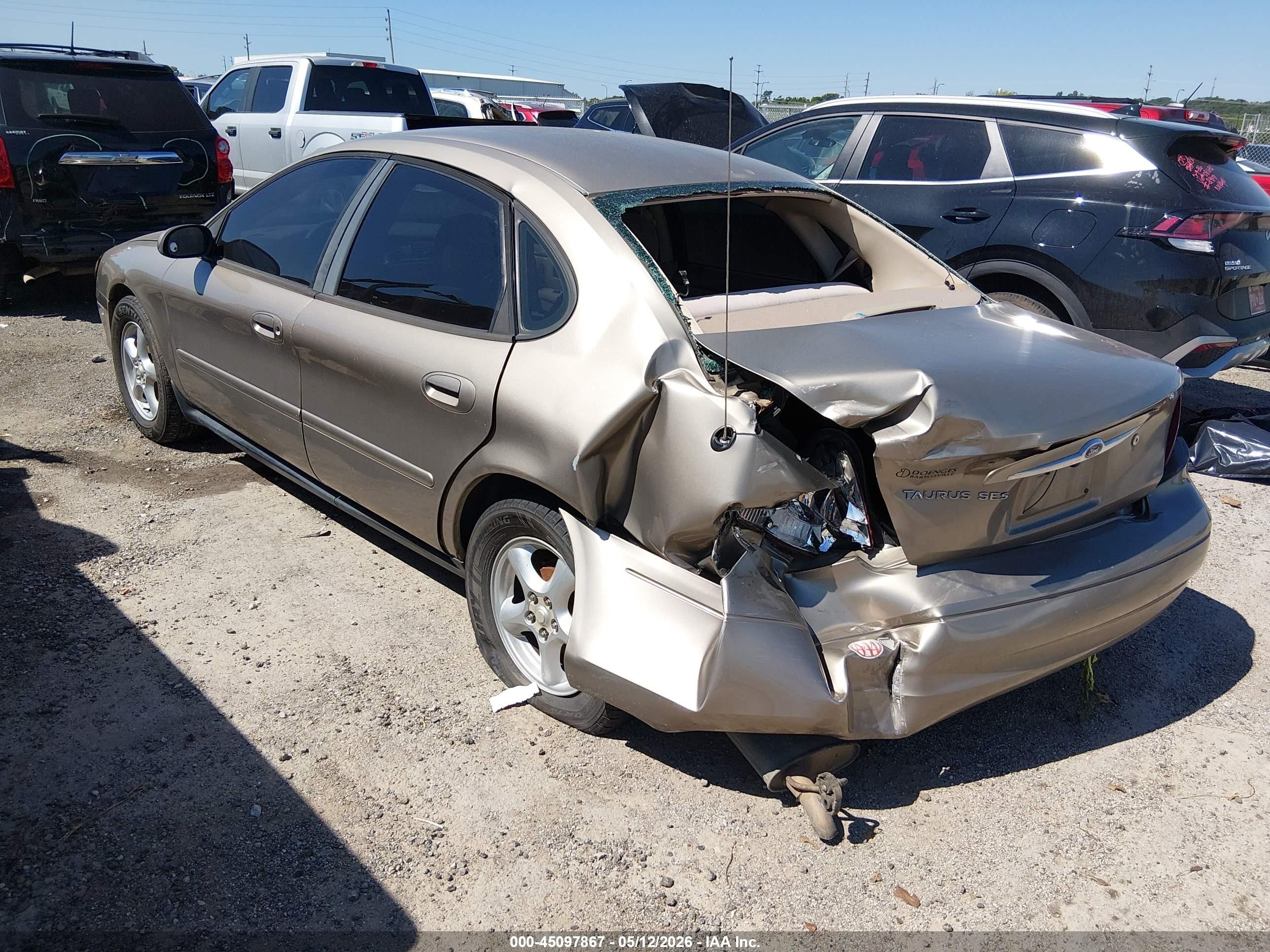 2003 Ford Taurus Ses Brown vin: 1FAFP55U83G204898
