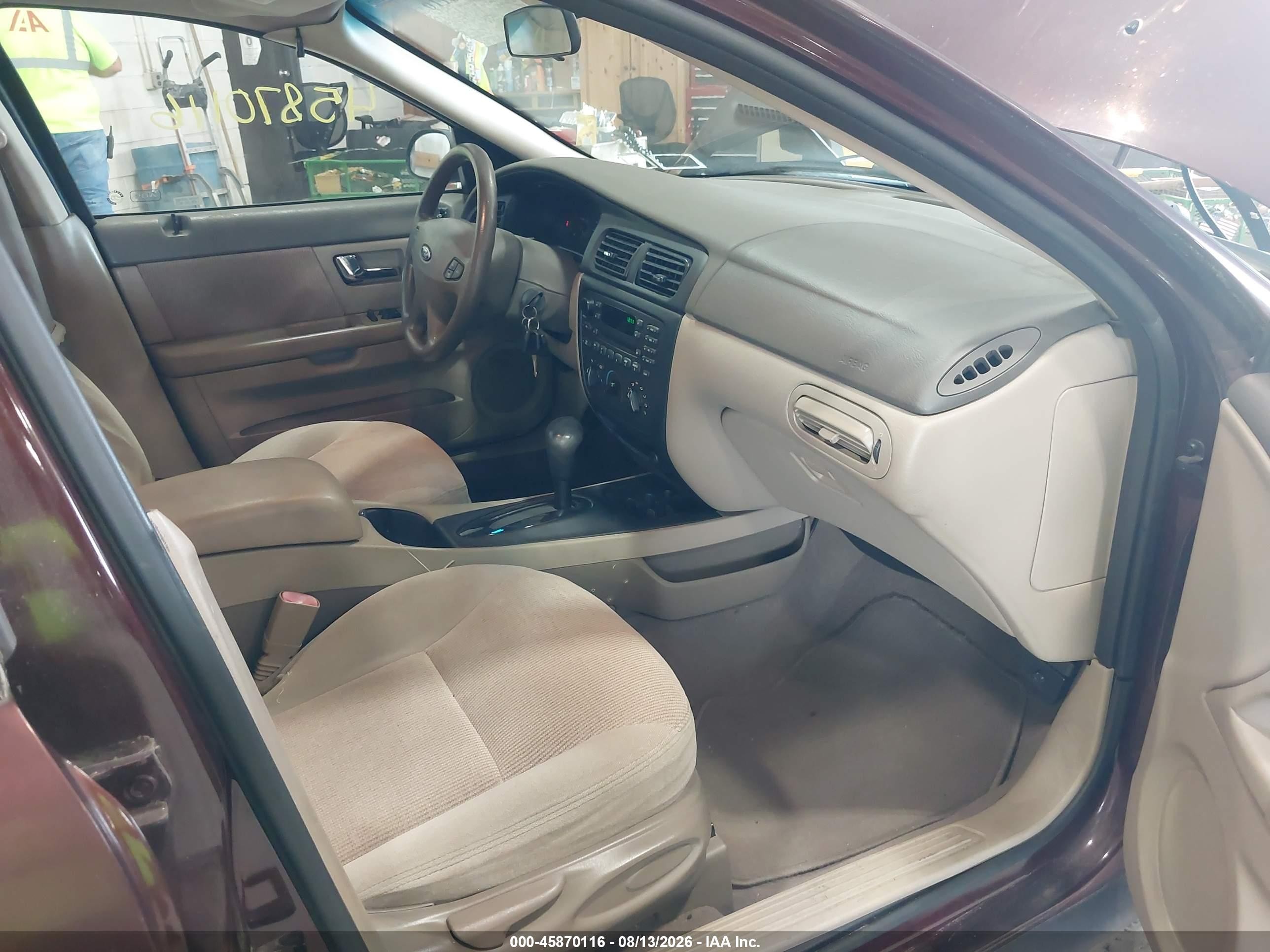2001 Ford Taurus Ses Бордовый vin: 1FAFP55U91A165223