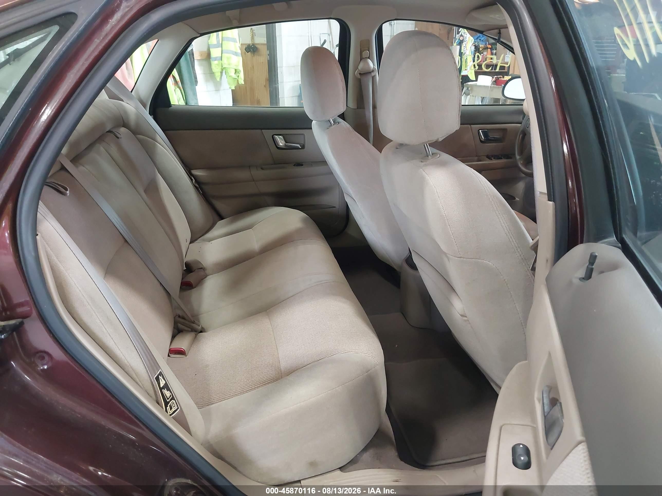 2001 Ford Taurus Ses Бордовый vin: 1FAFP55U91A165223
