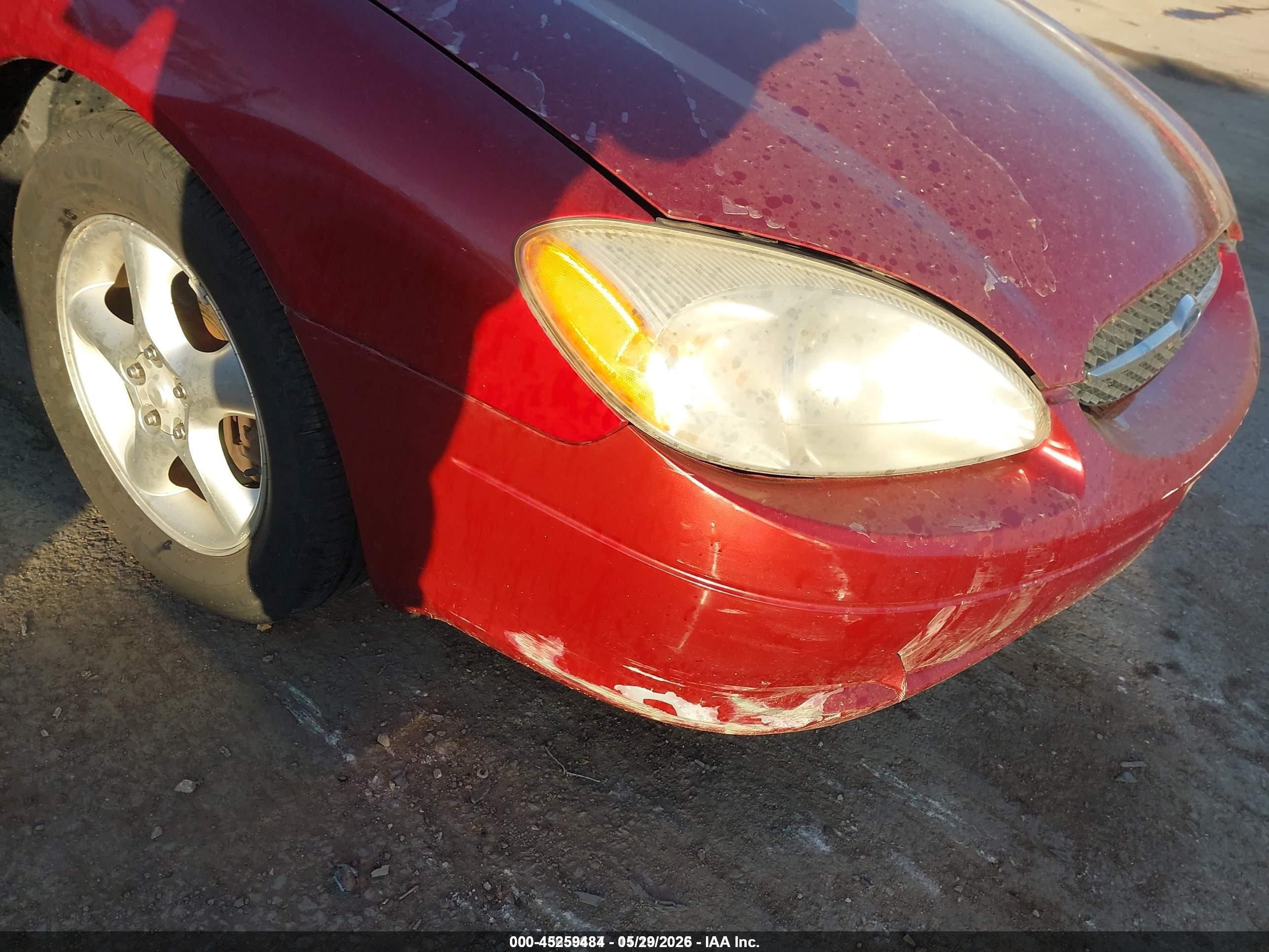 2001 Ford Taurus Ses Red vin: 1FAFP55UX1G214667