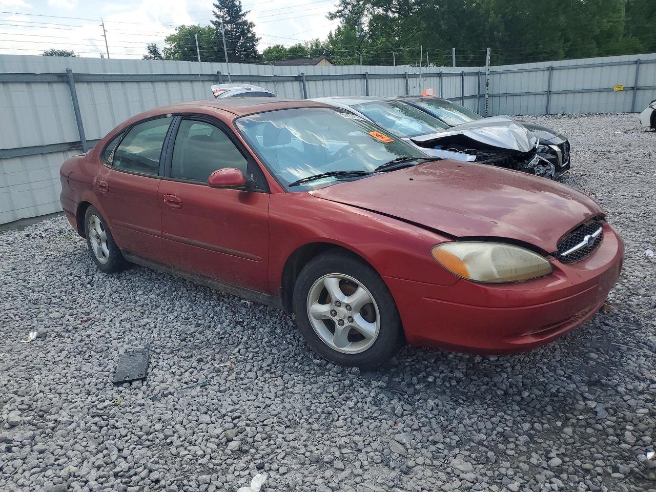 2000 Ford Taurus Ses Red vin: 1FAFP55UXYA170215