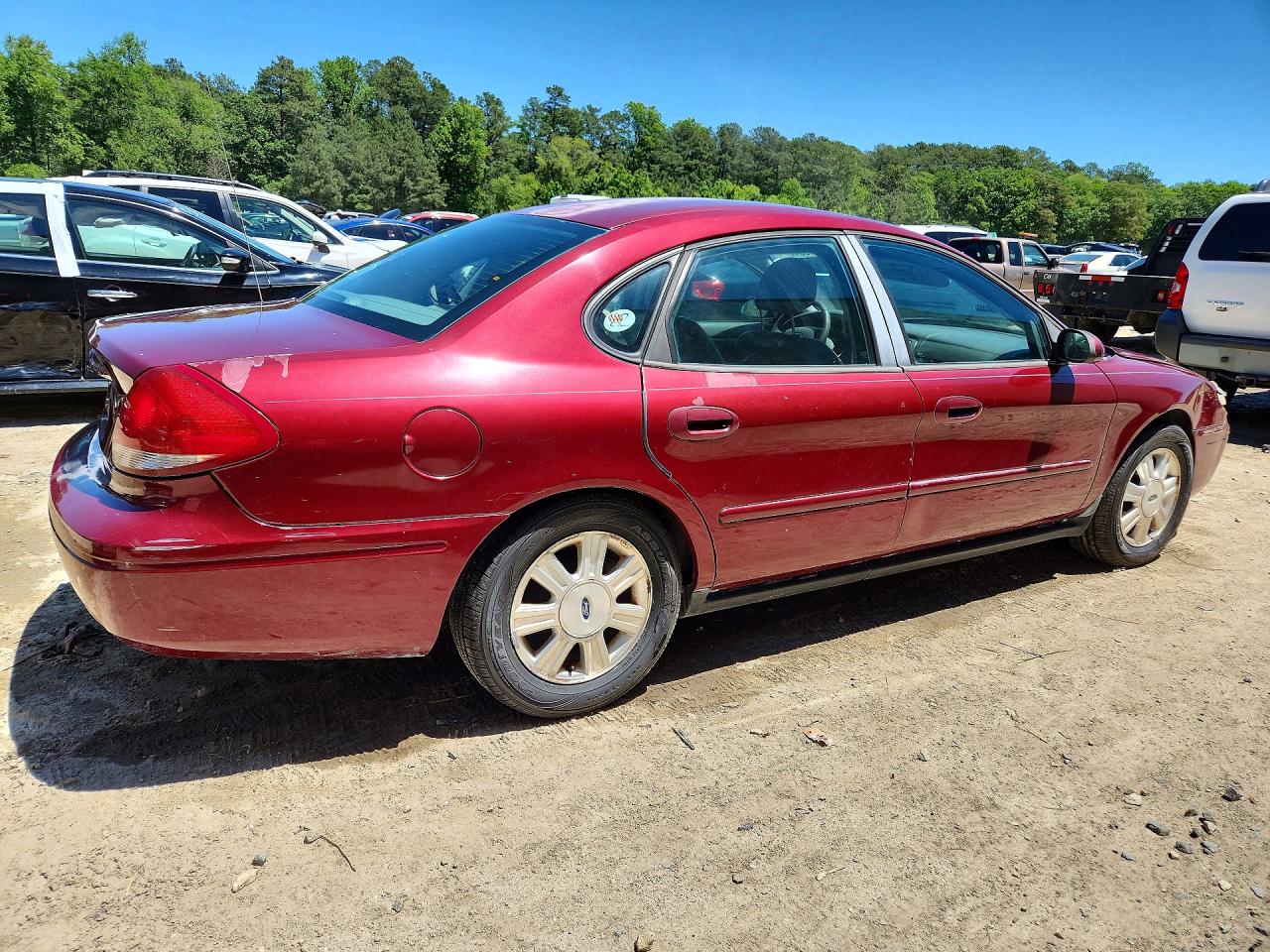 2005 Ford Taurus Sel Red vin: 1FAFP56275A277635