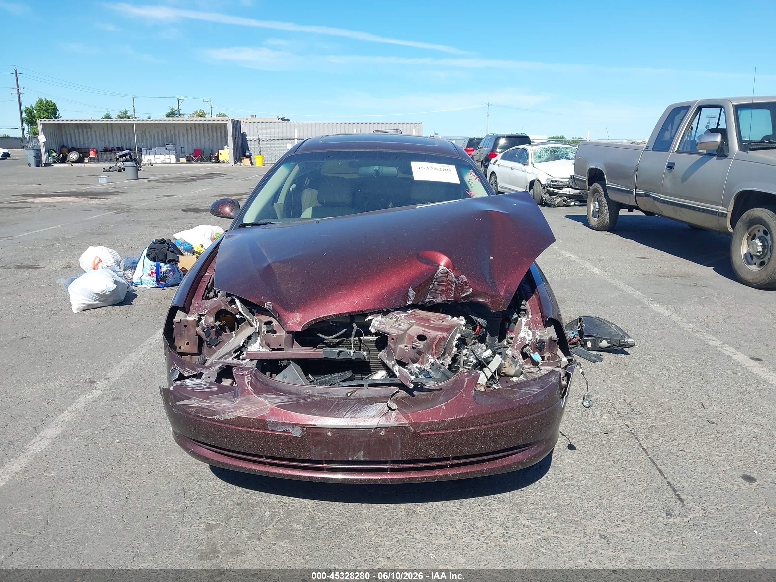 2001 Ford Taurus Sel Red vin: 1FAFP56S01A236869
