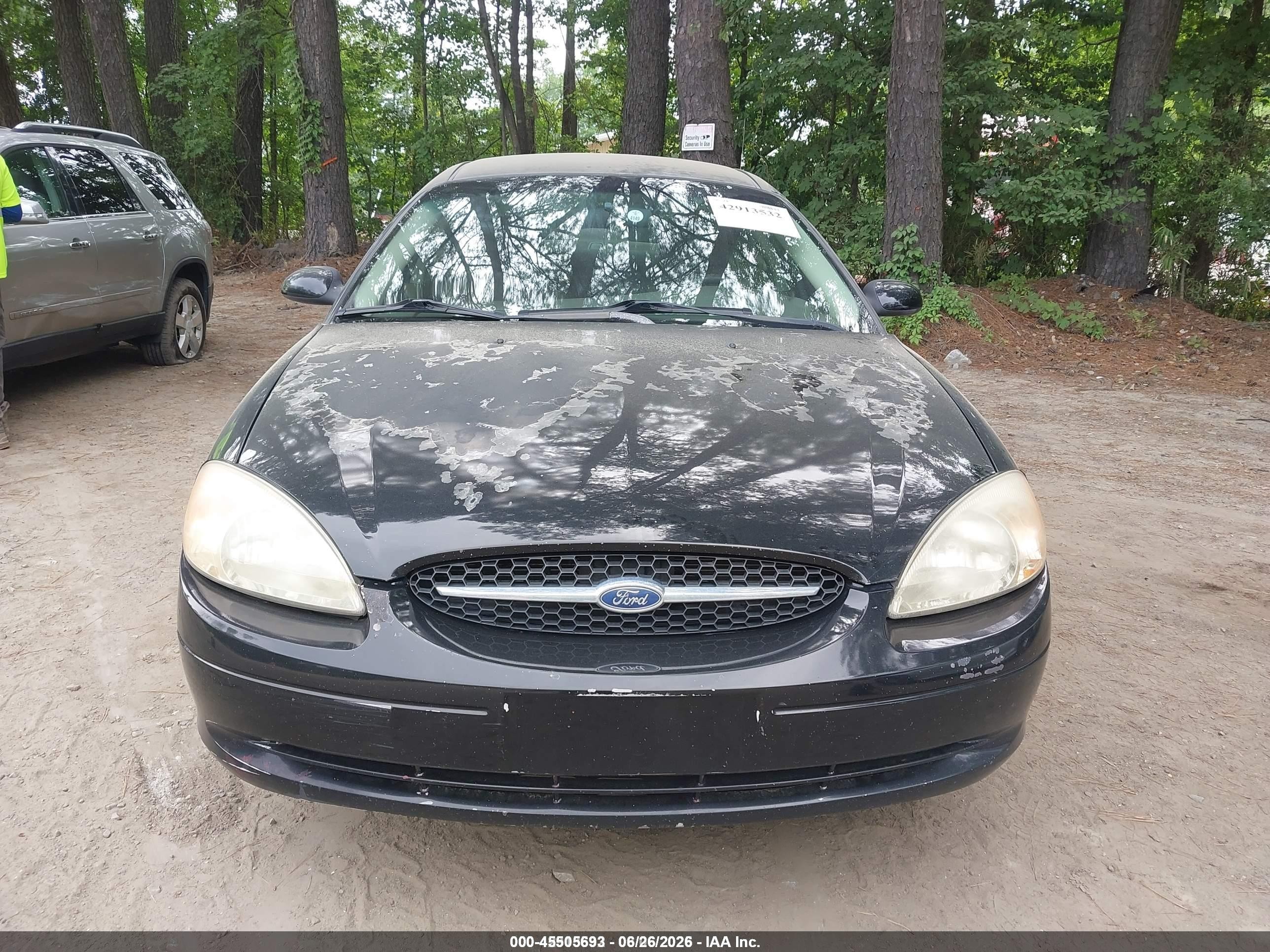 2000 Ford Taurus Sel Black vin: 1FAFP56S0YA265685