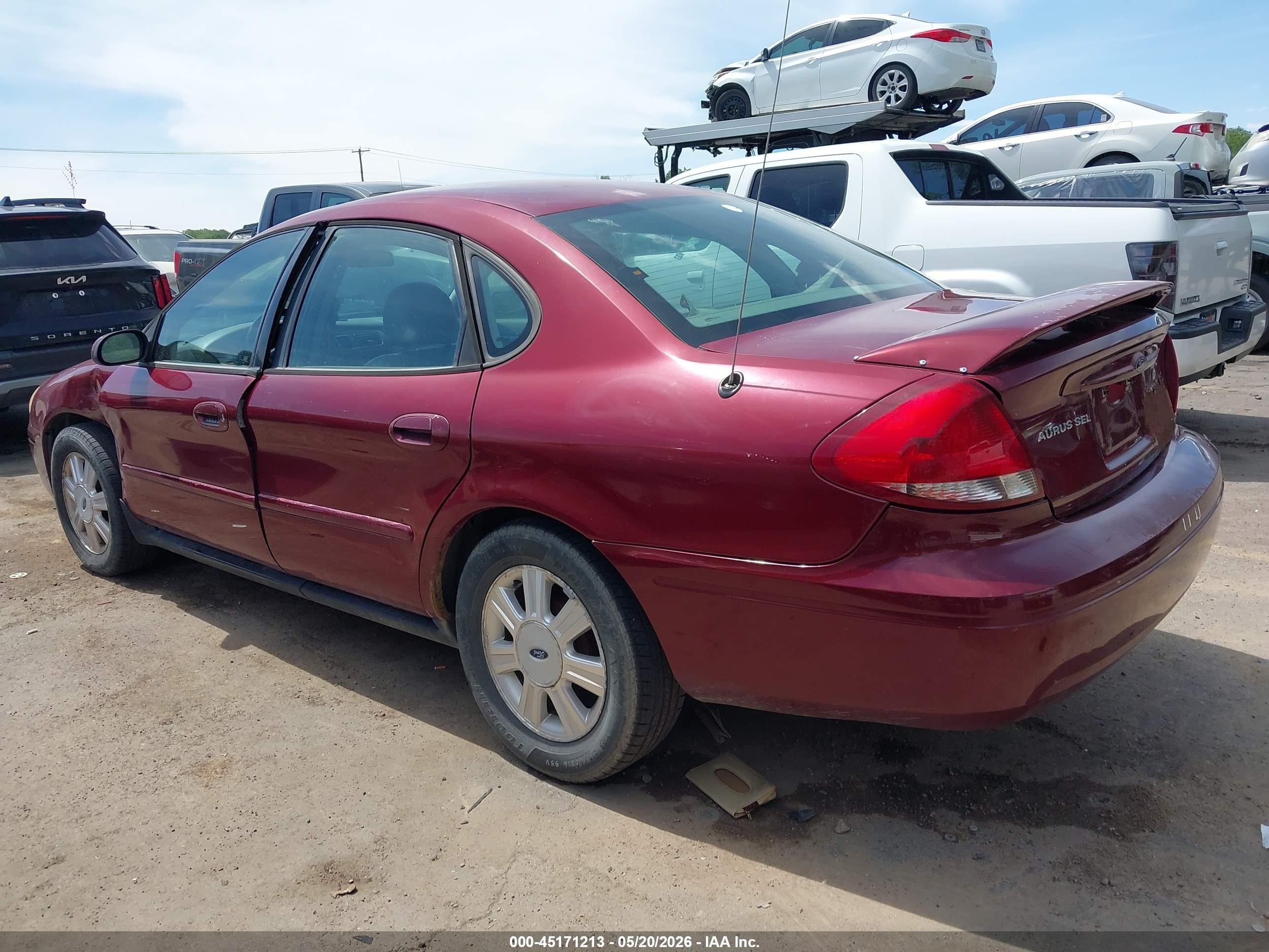 2004 Ford Taurus Sel Red vin: 1FAFP56S24A164268