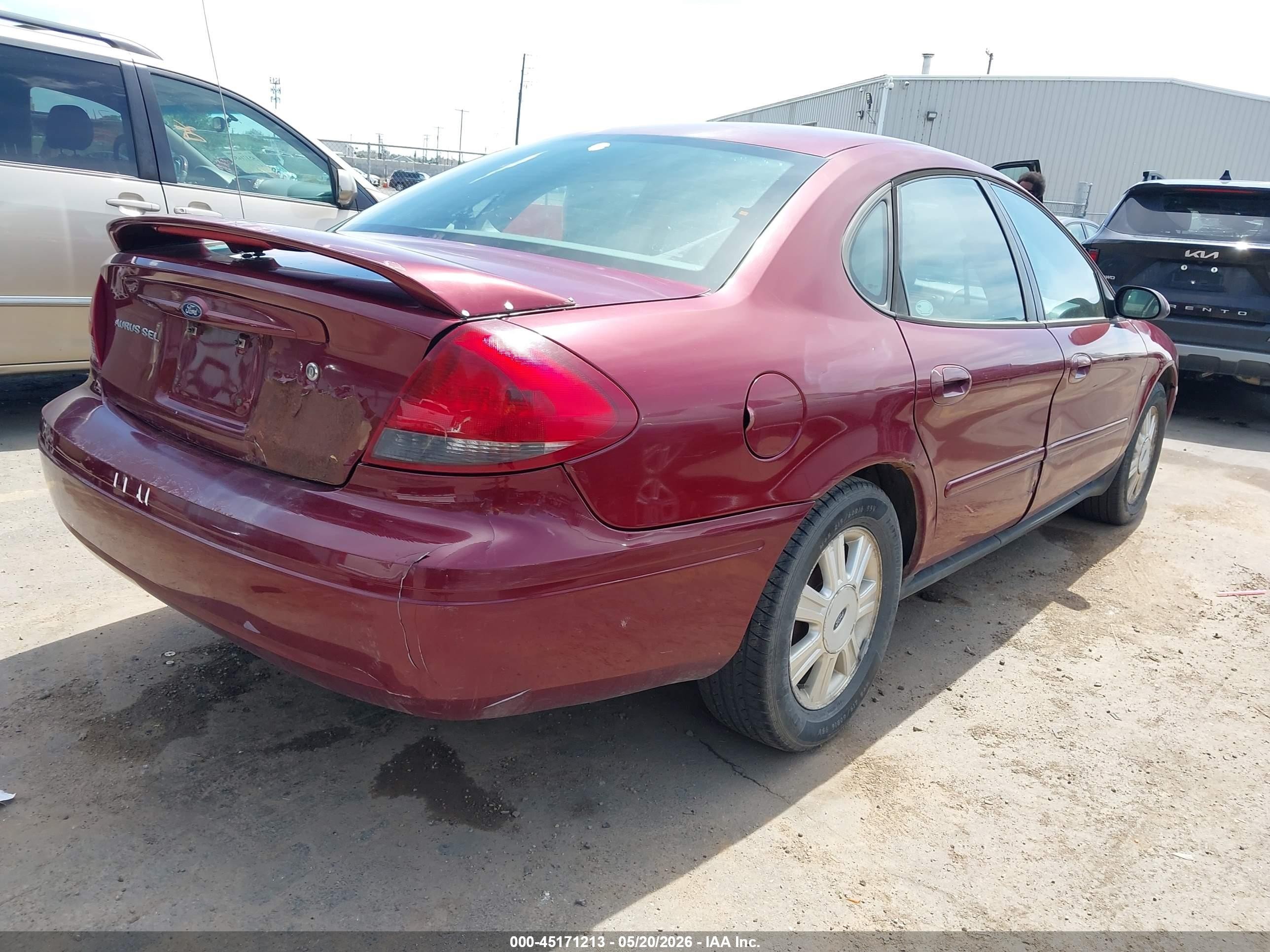 2004 Ford Taurus Sel Red vin: 1FAFP56S24A164268