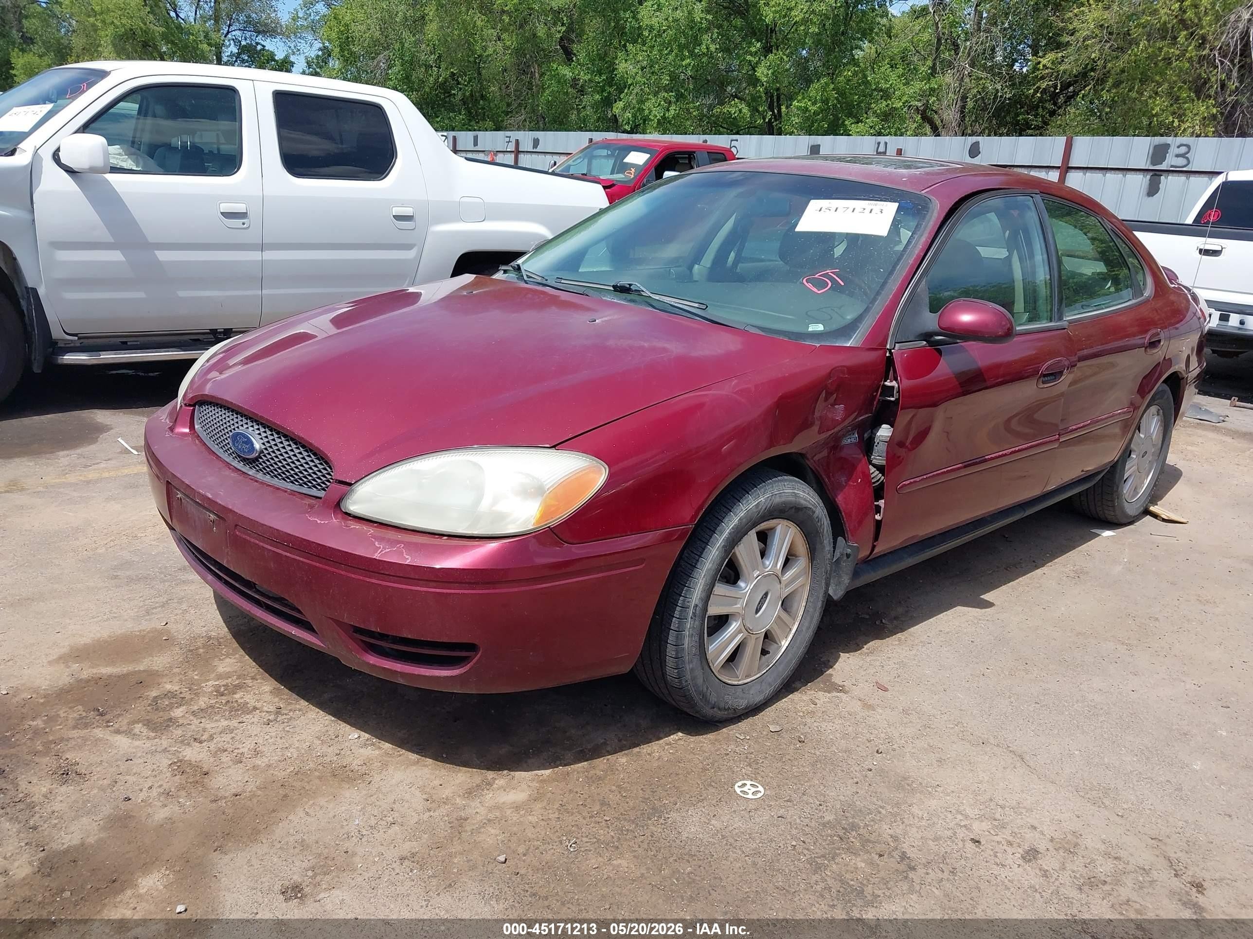 2004 Ford Taurus Sel Red vin: 1FAFP56S24A164268