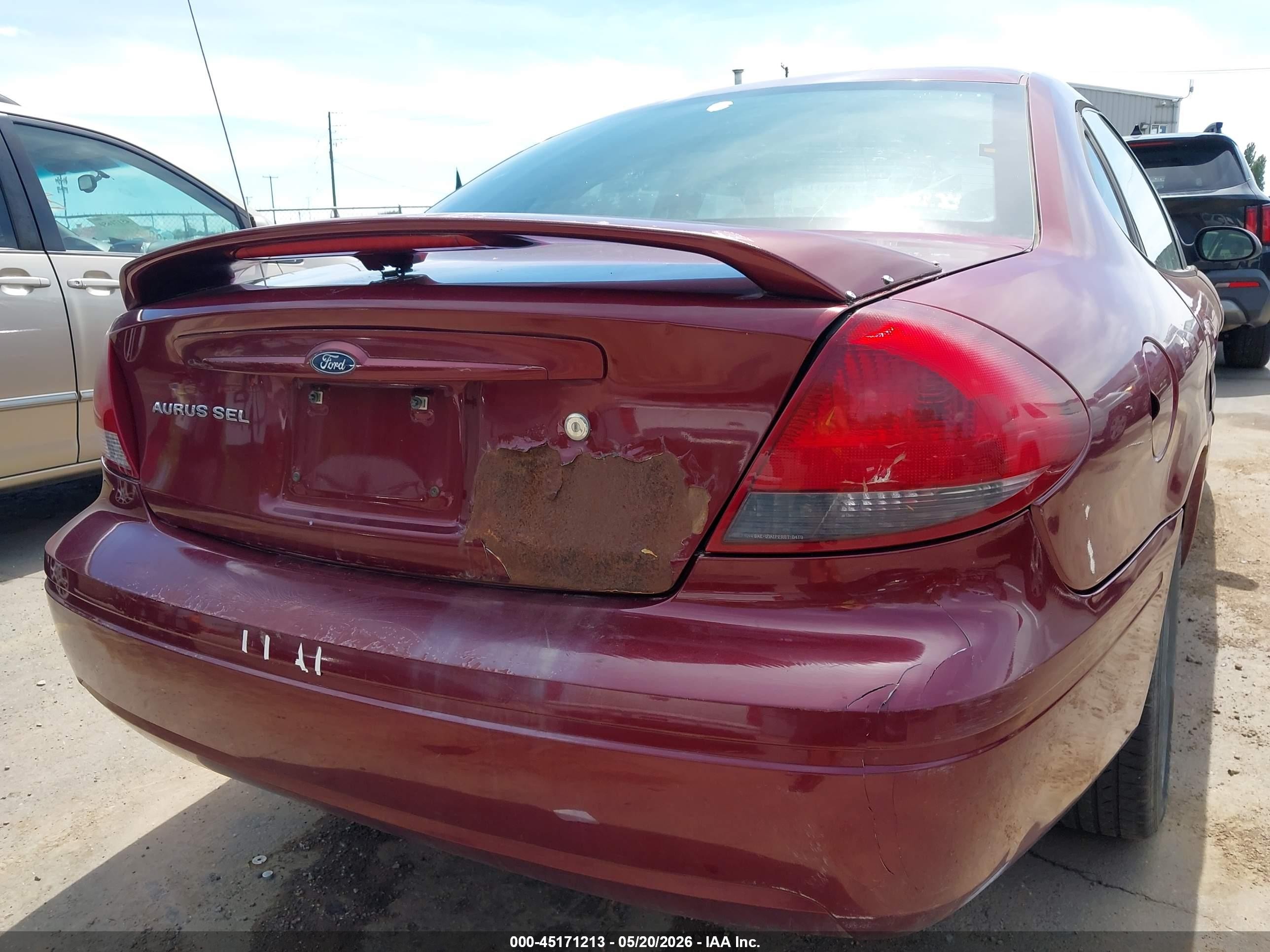 2004 Ford Taurus Sel Red vin: 1FAFP56S24A164268