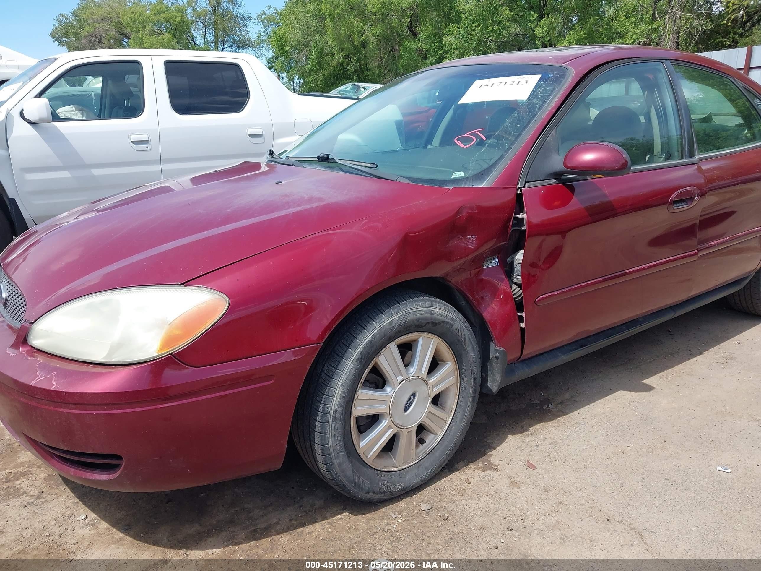 2004 Ford Taurus Sel Red vin: 1FAFP56S24A164268
