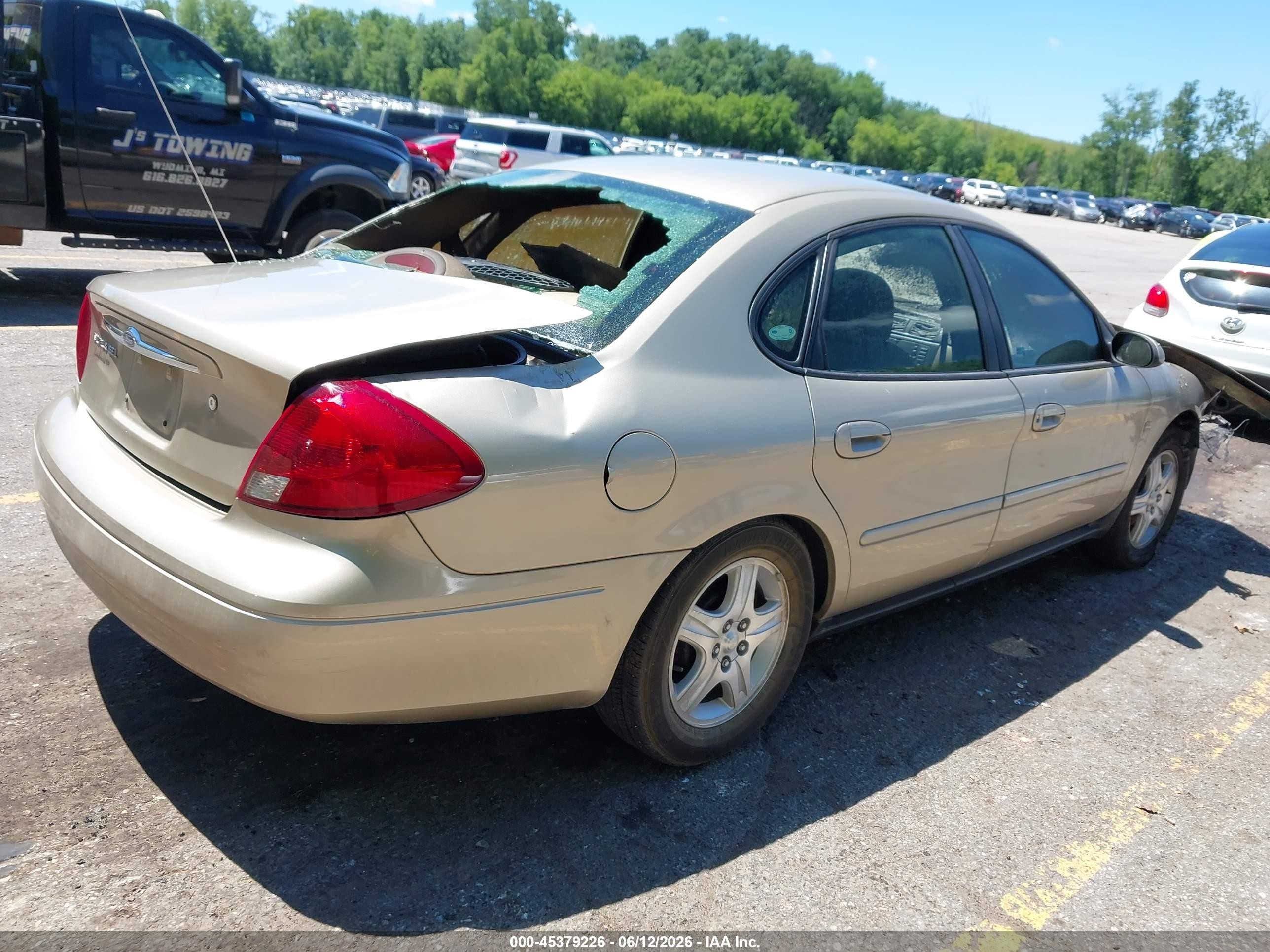 2000 Ford Taurus Sel Gold vin: 1FAFP56S3YG246870