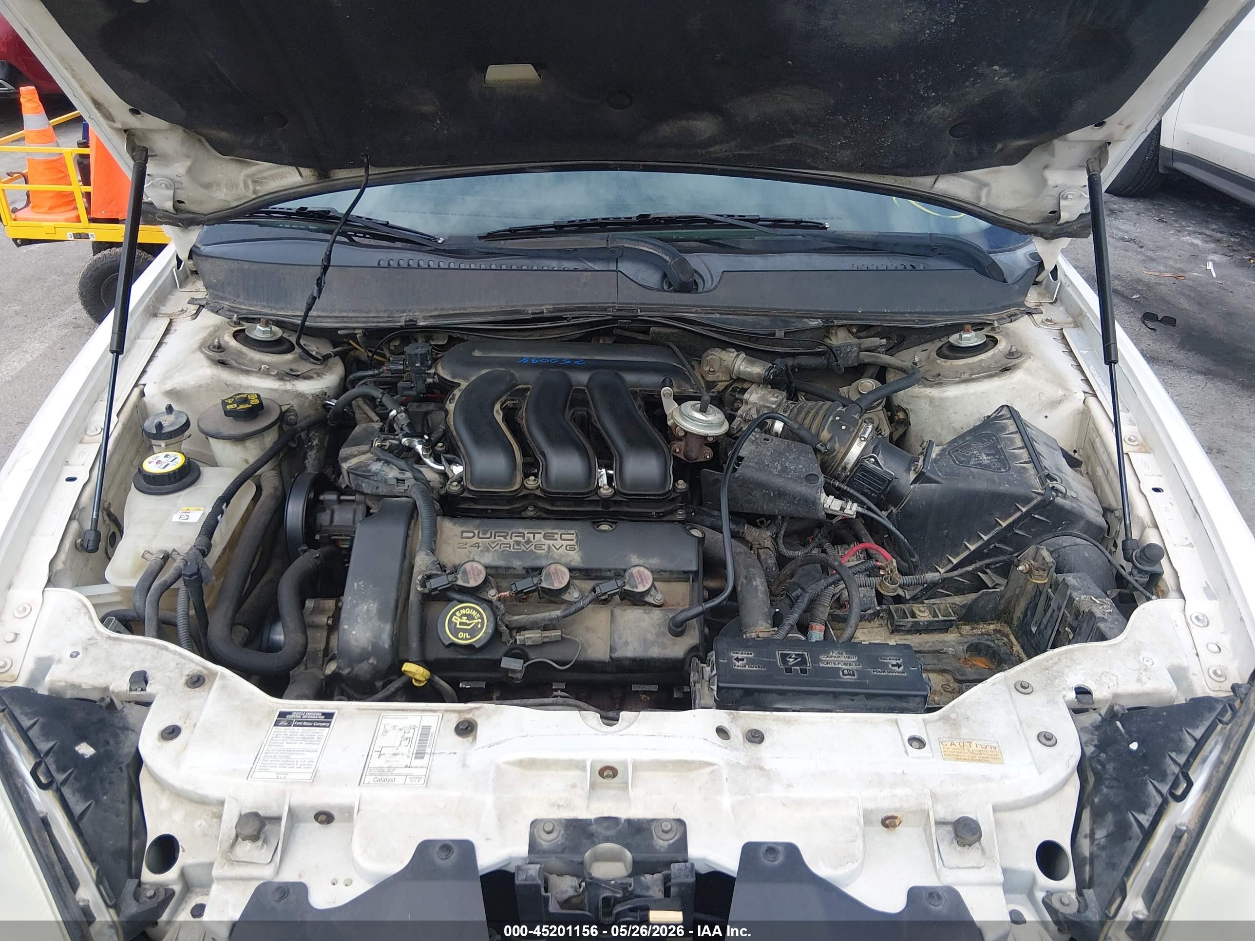 2000 Ford Taurus Sel White vin: 1FAFP56S4YA181384