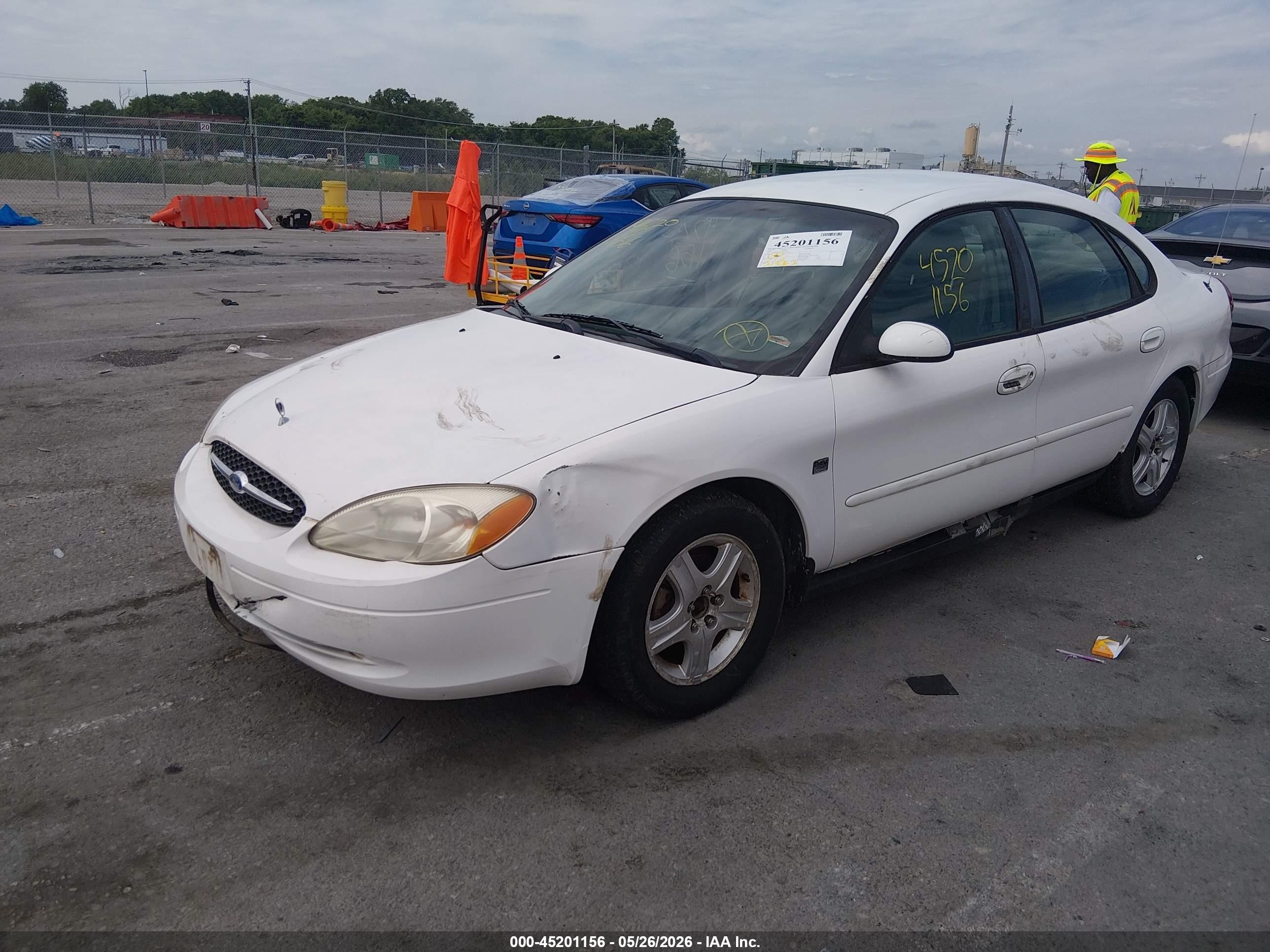 2000 Ford Taurus Sel White vin: 1FAFP56S4YA181384