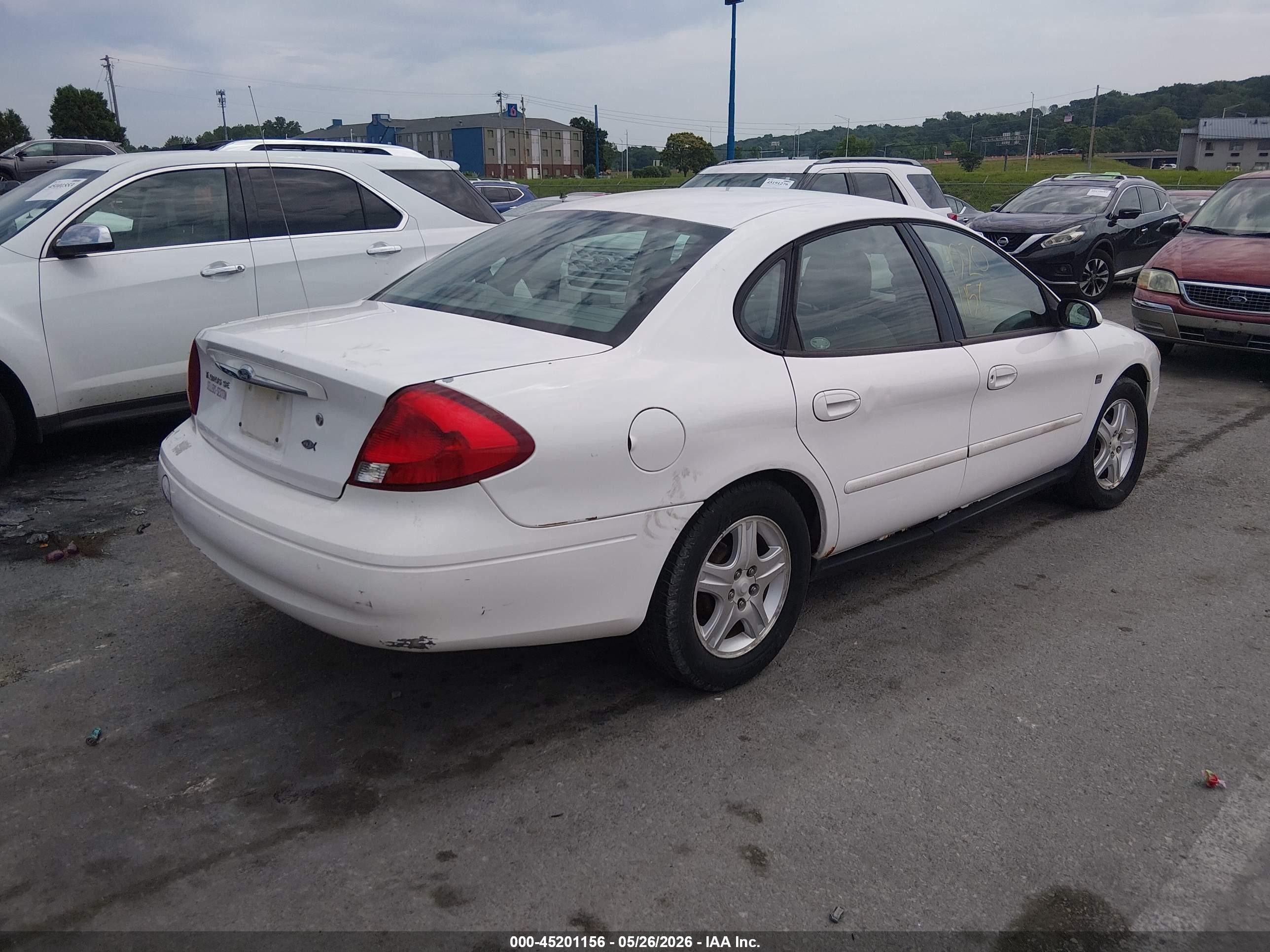 2000 Ford Taurus Sel White vin: 1FAFP56S4YA181384