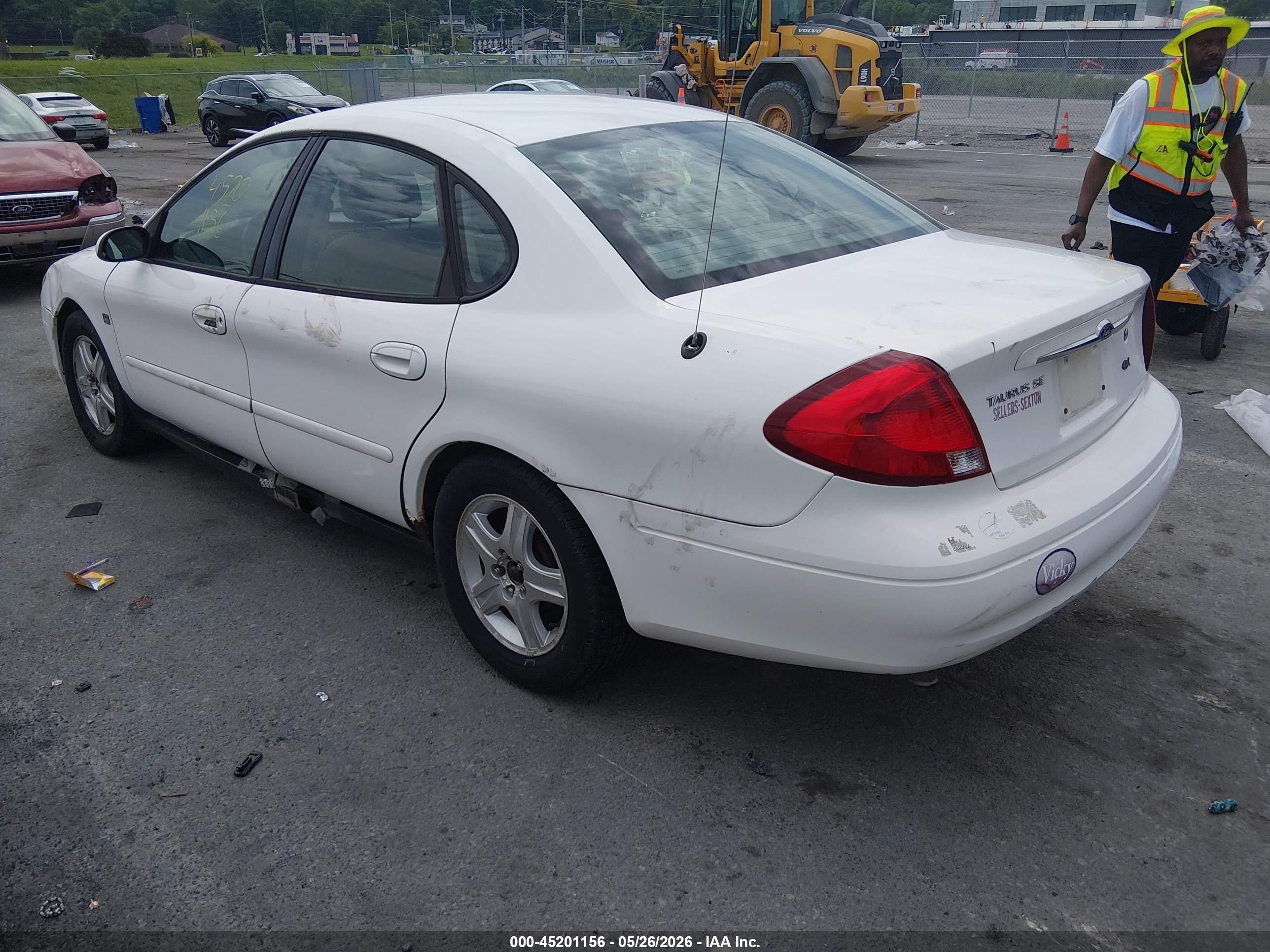 2000 Ford Taurus Sel White vin: 1FAFP56S4YA181384