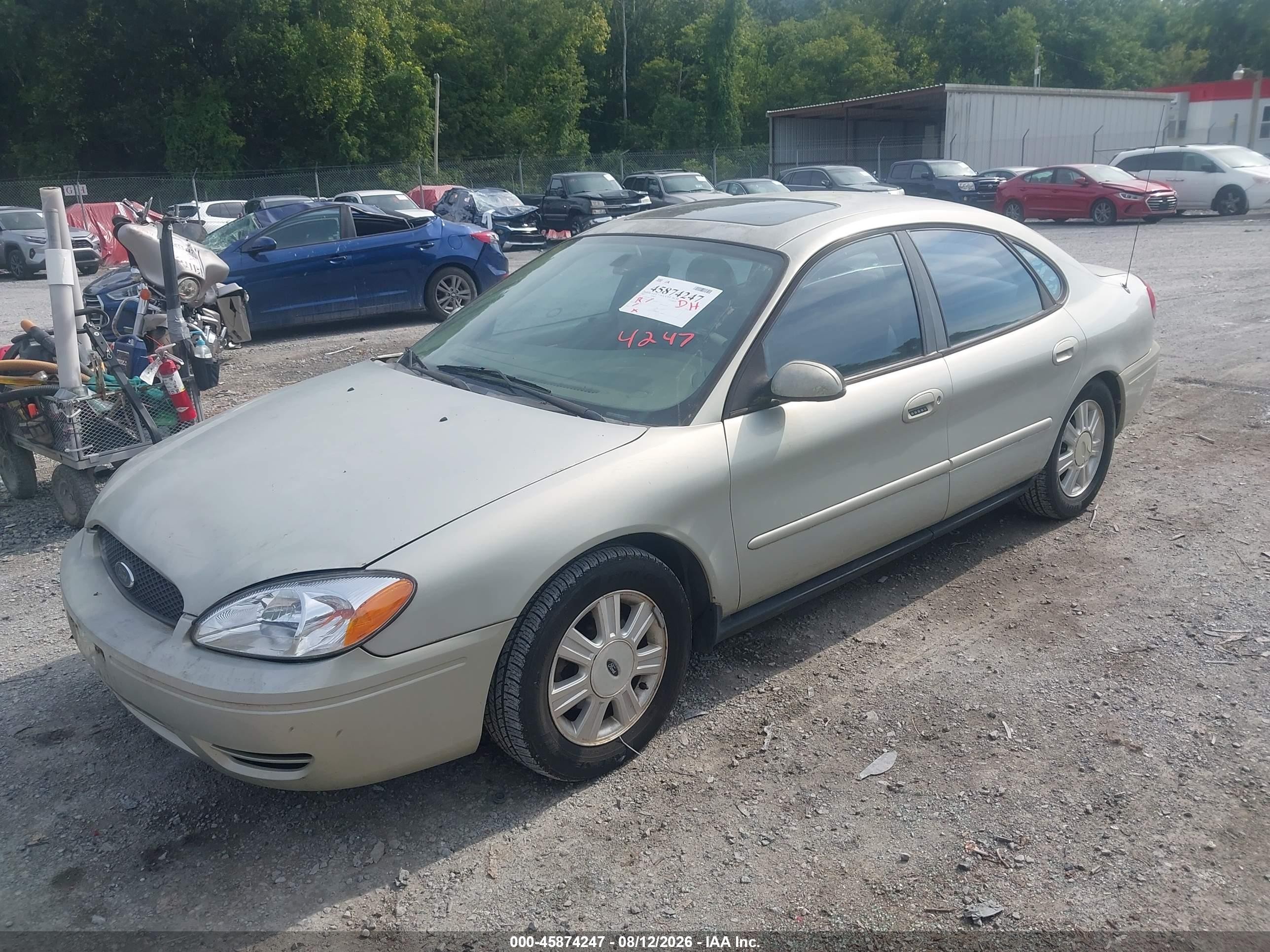 2005 Ford Taurus Sel Beige vin: 1FAFP56U05A287585
