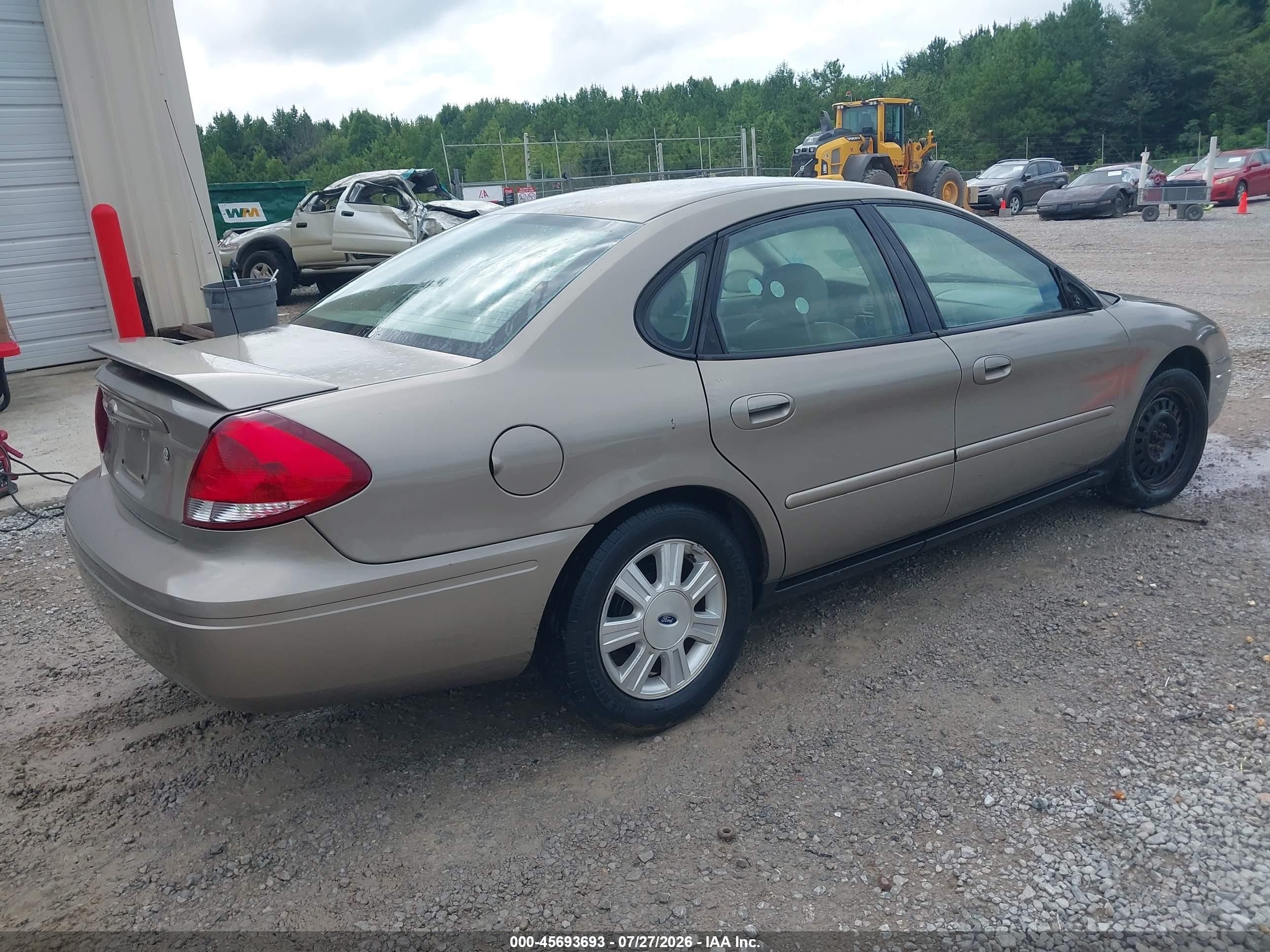 2007 Ford Taurus Sel Beige vin: 1FAFP56U07A118170