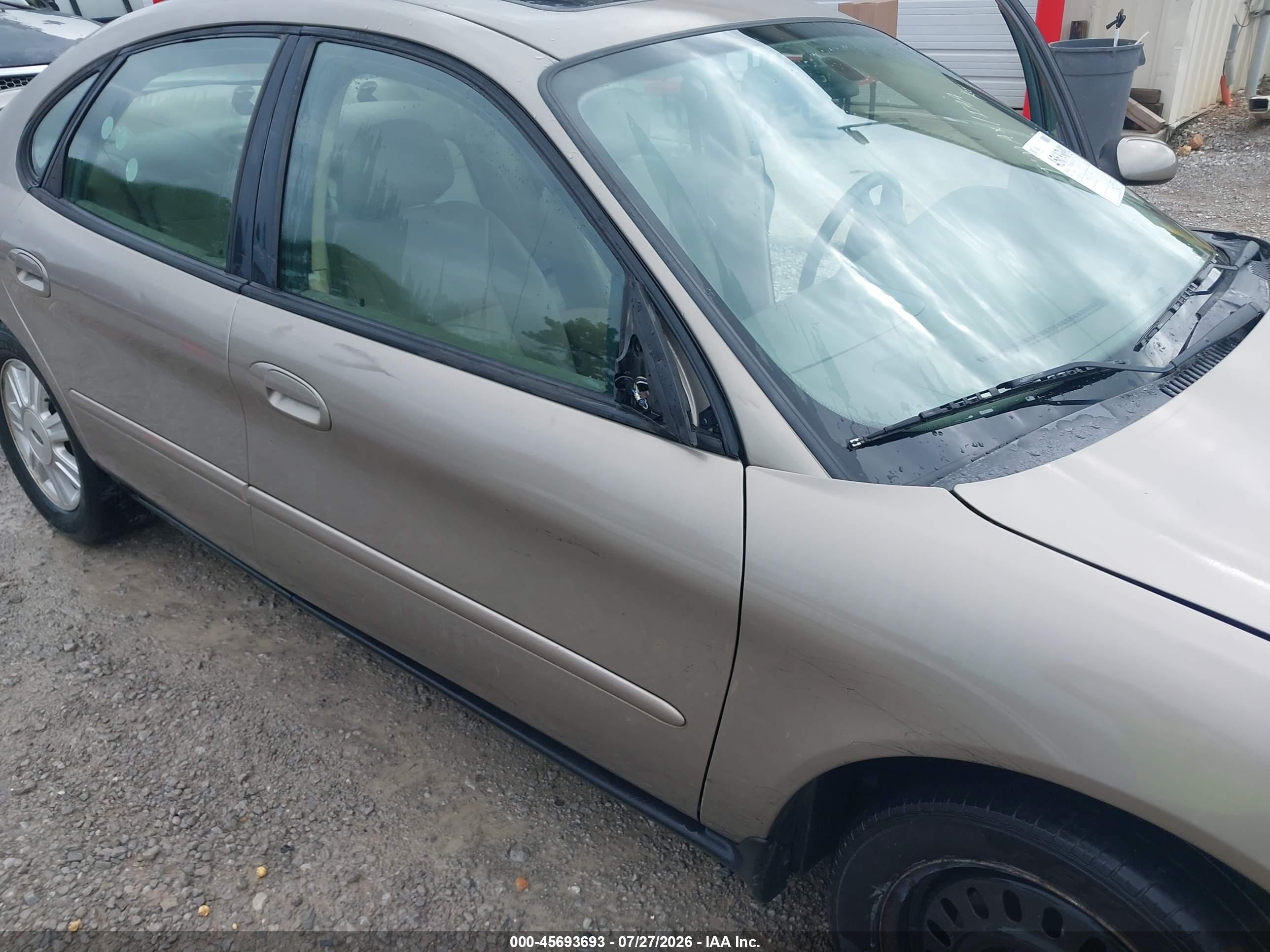 2007 Ford Taurus Sel Beige vin: 1FAFP56U07A118170