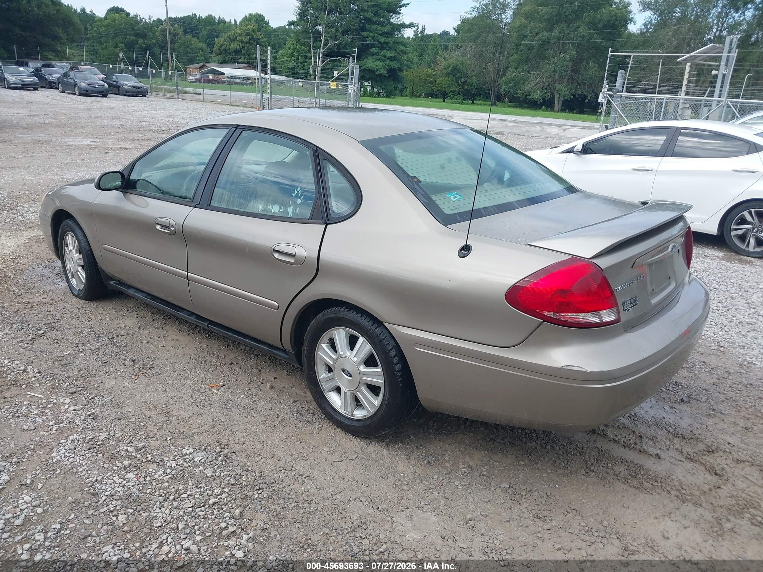 2007 Ford Taurus Sel Beige vin: 1FAFP56U07A118170