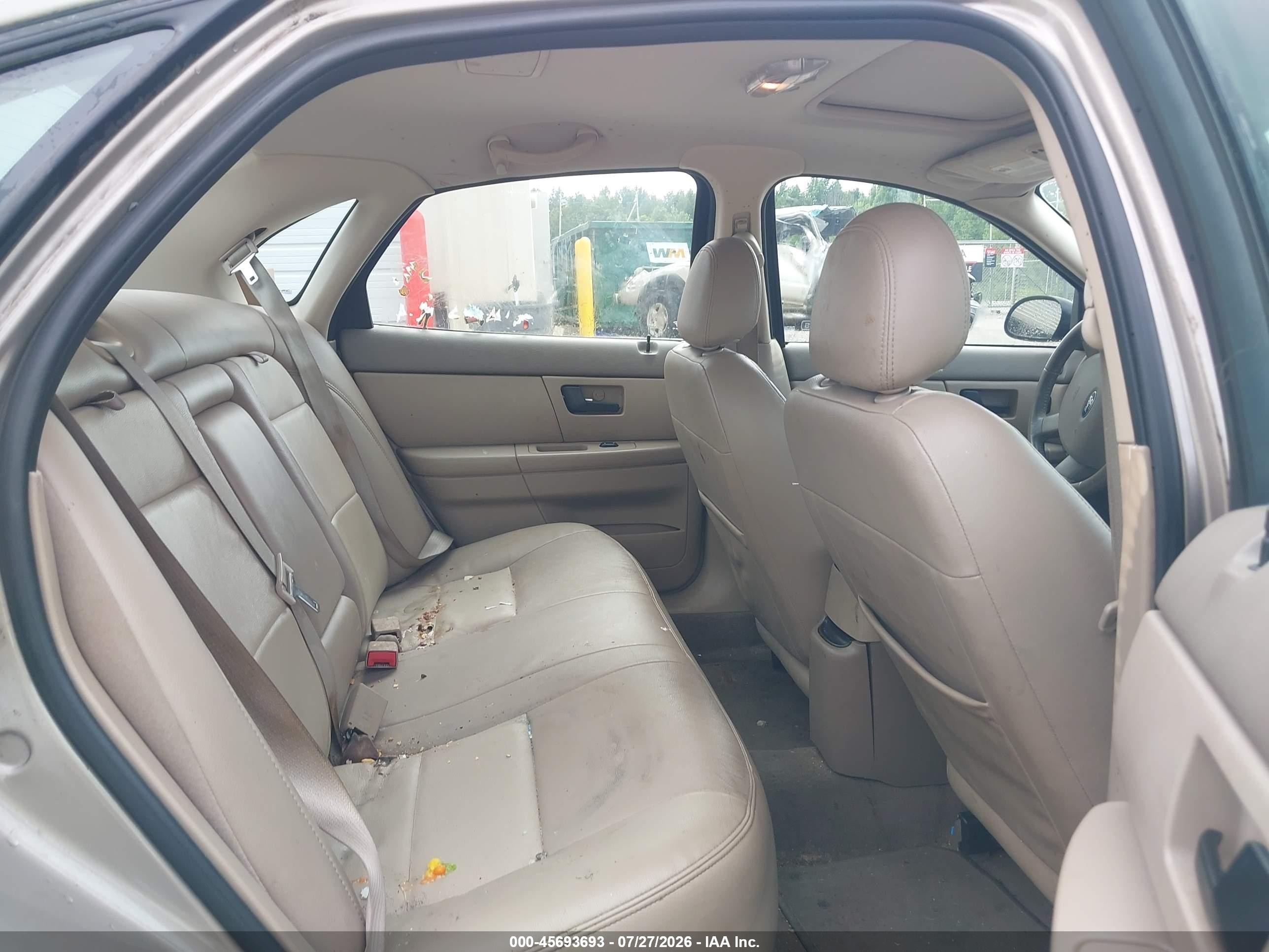 2007 Ford Taurus Sel Beige vin: 1FAFP56U07A118170
