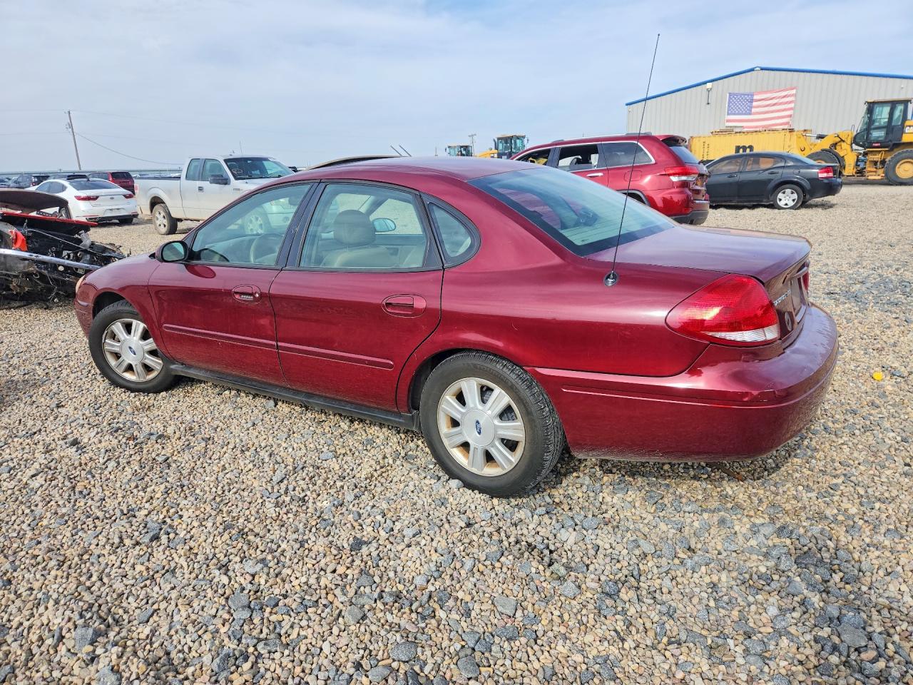2007 Ford Taurus Sel Maroon vin: 1FAFP56U07A130531