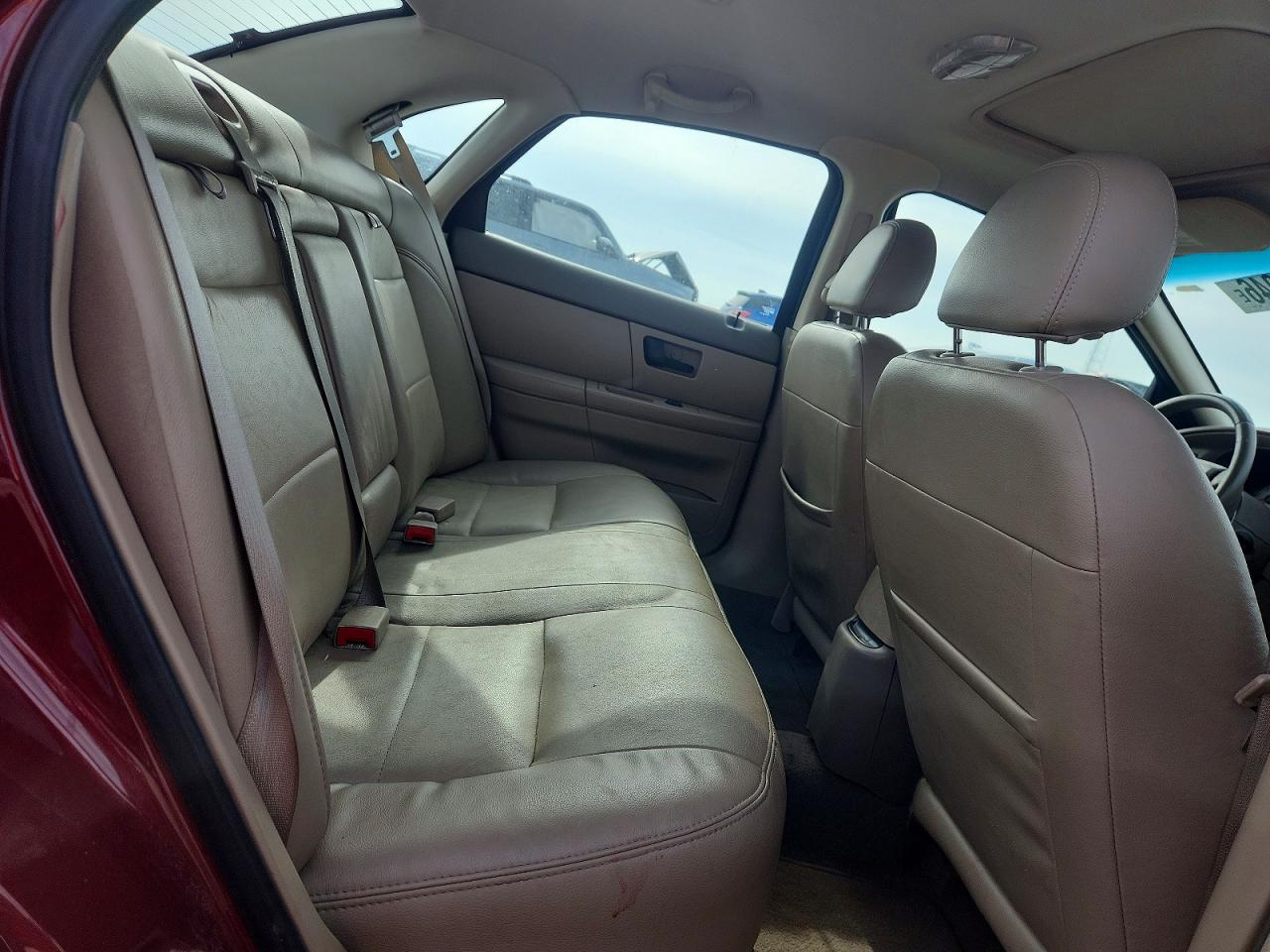 2007 Ford Taurus Sel Maroon vin: 1FAFP56U07A130531