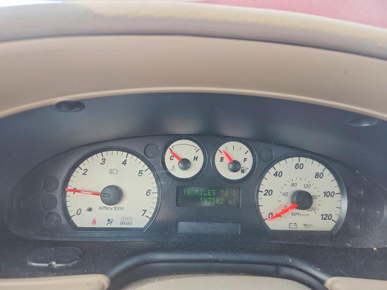2007 Ford Taurus Sel Maroon vin: 1FAFP56U07A130531