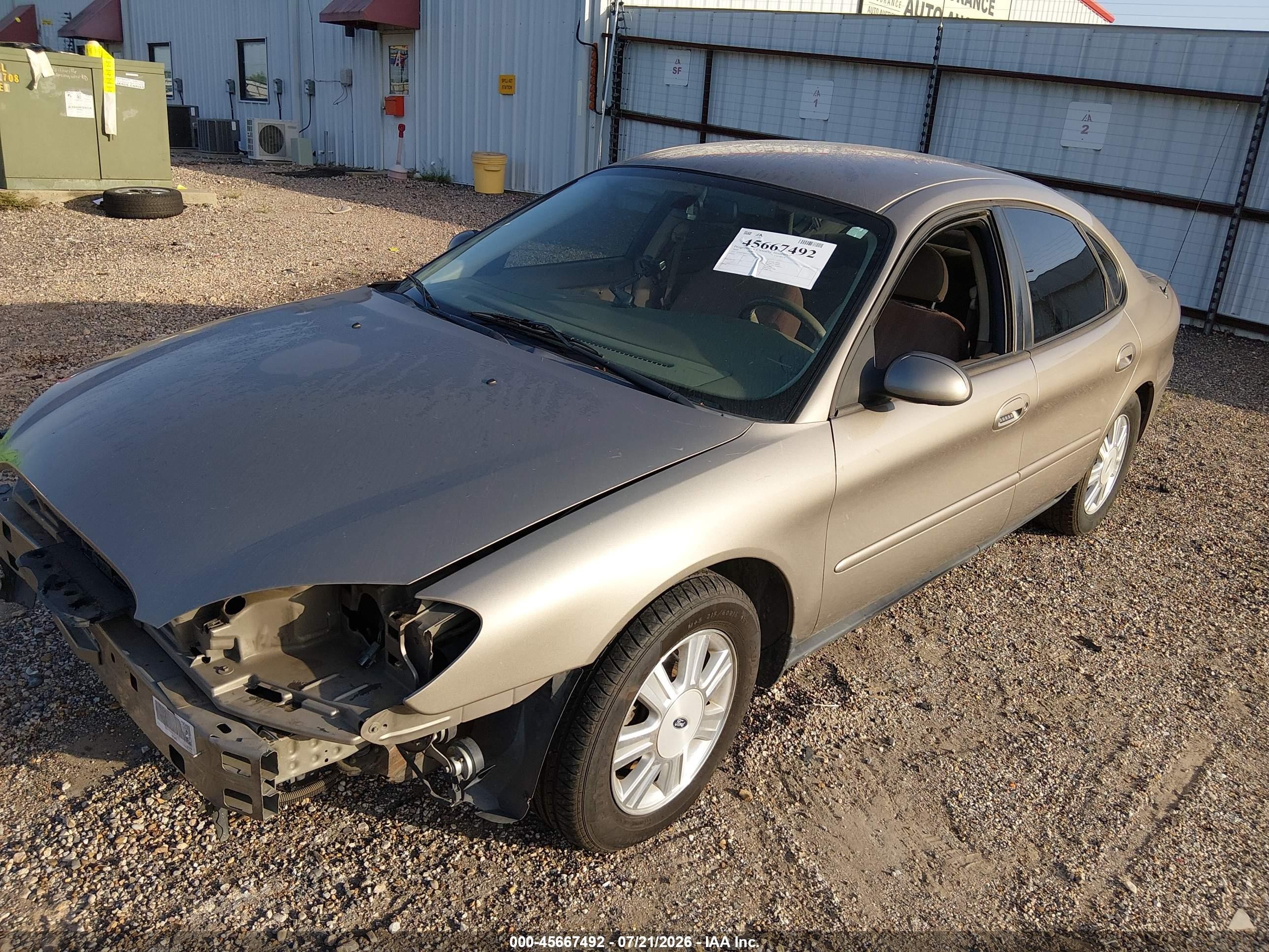 2007 Ford Taurus Sel Brown vin: 1FAFP56U07A167272