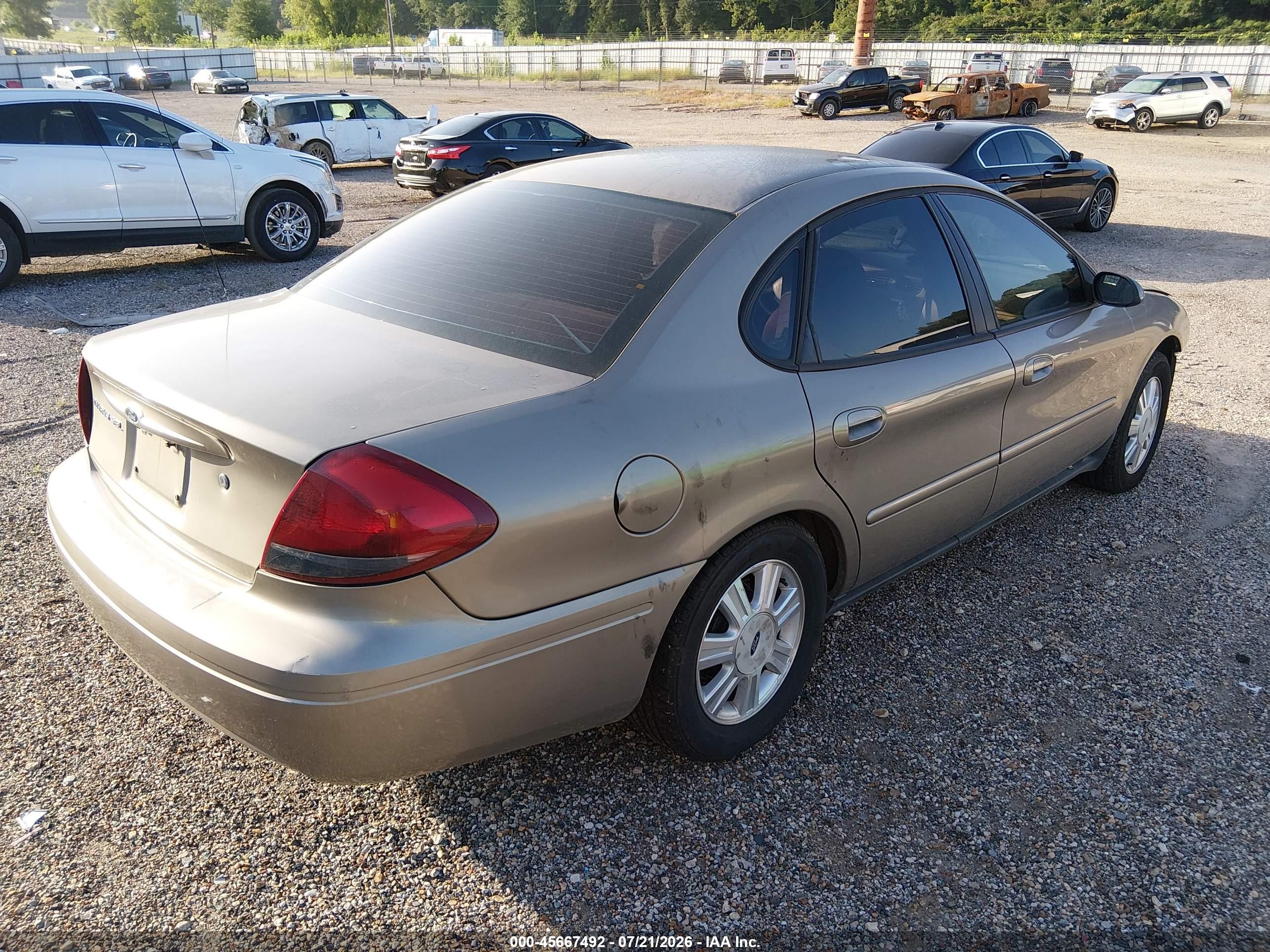2007 Ford Taurus Sel Brown vin: 1FAFP56U07A167272