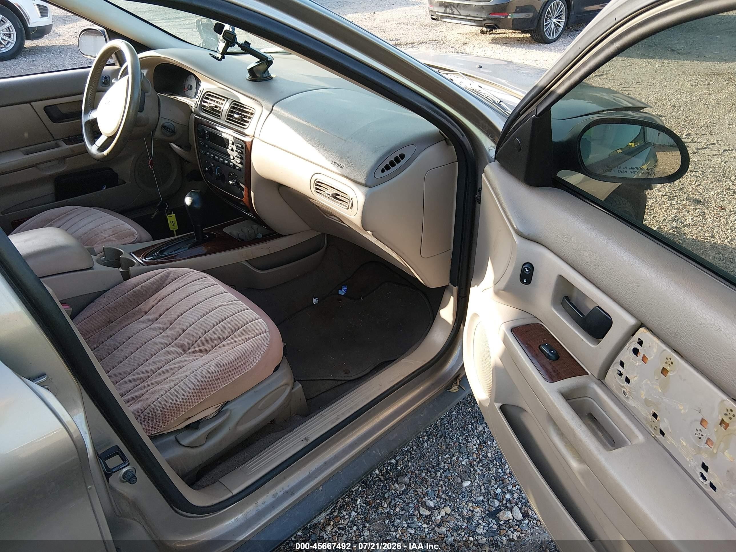 2007 Ford Taurus Sel Brown vin: 1FAFP56U07A167272