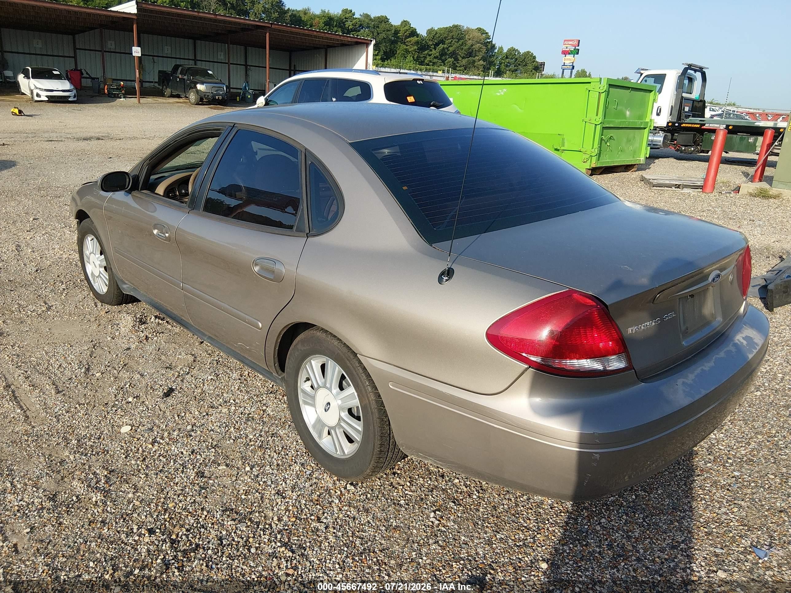2007 Ford Taurus Sel Brown vin: 1FAFP56U07A167272