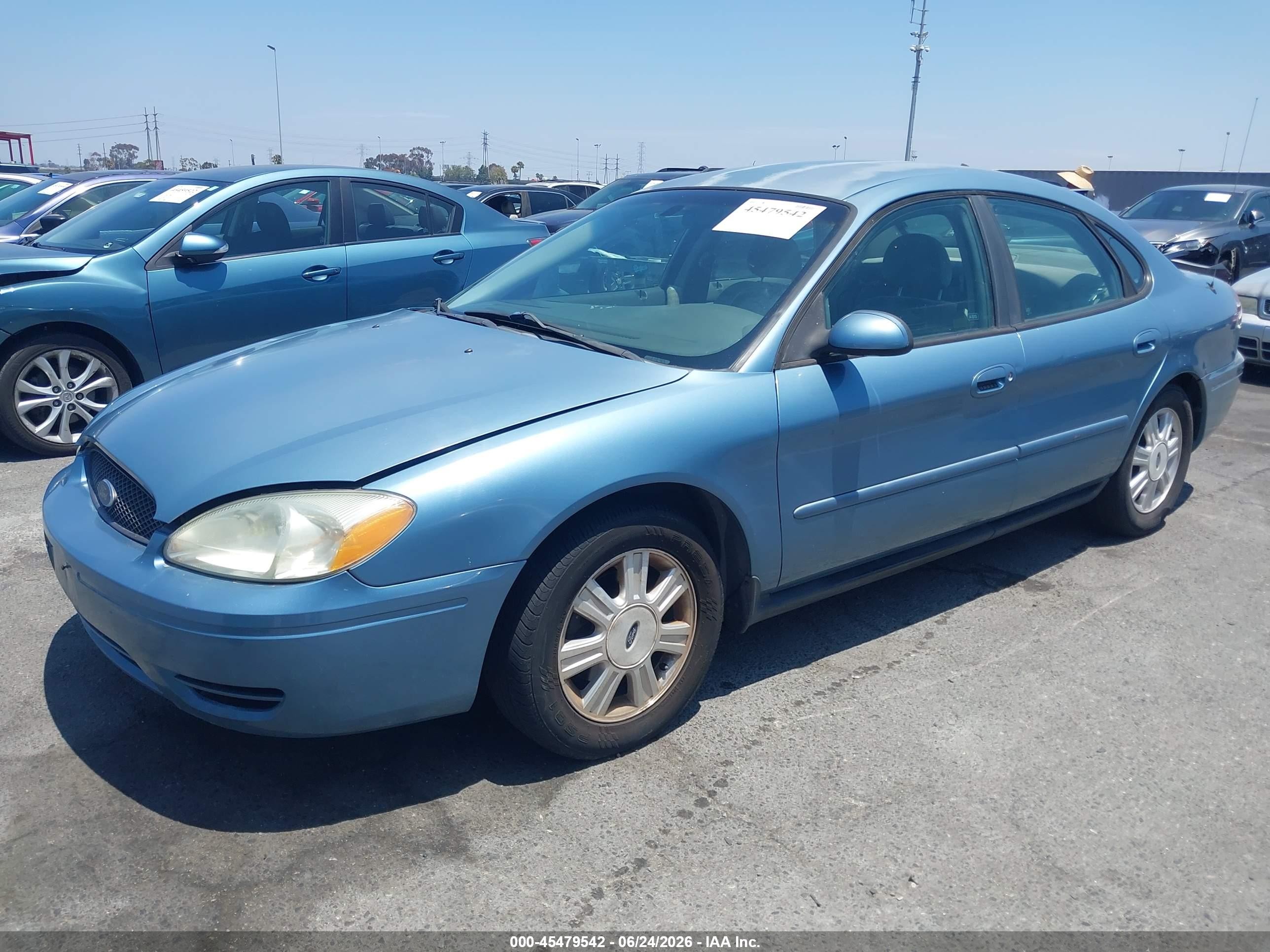 2005 Ford Taurus Sel Light Blue vin: 1FAFP56U15A303342