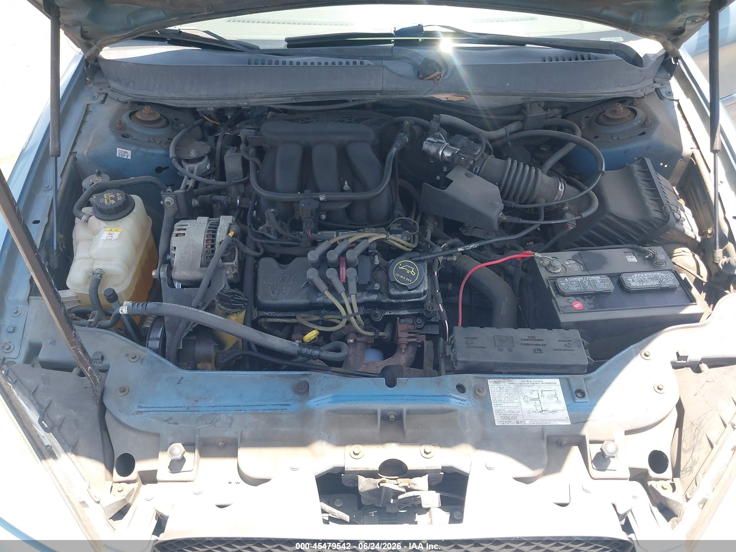 2005 Ford Taurus Sel Light Blue vin: 1FAFP56U15A303342