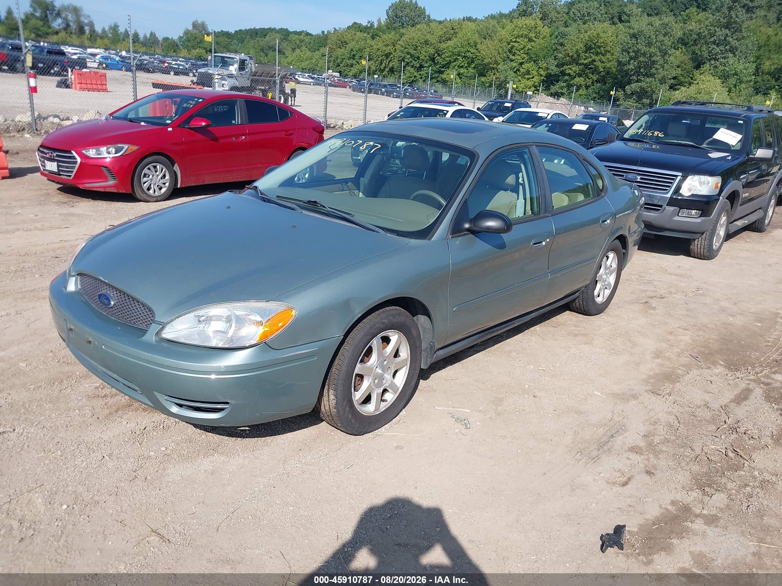 2006 Ford Taurus Sel Зеленый vin: 1FAFP56U16A243421