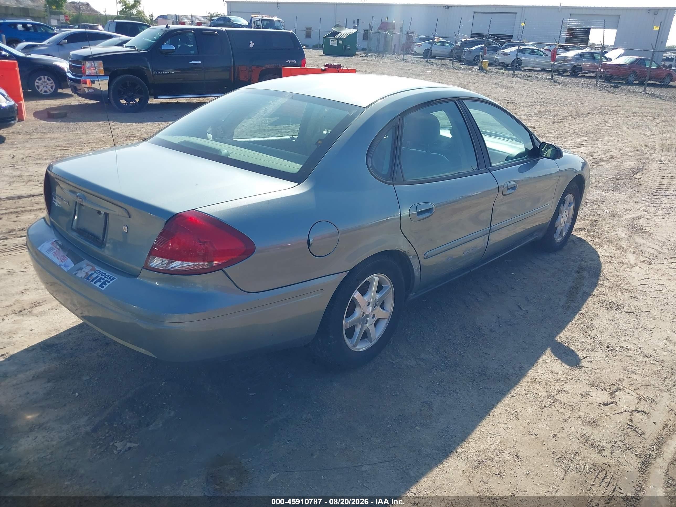 2006 Ford Taurus Sel Зеленый vin: 1FAFP56U16A243421
