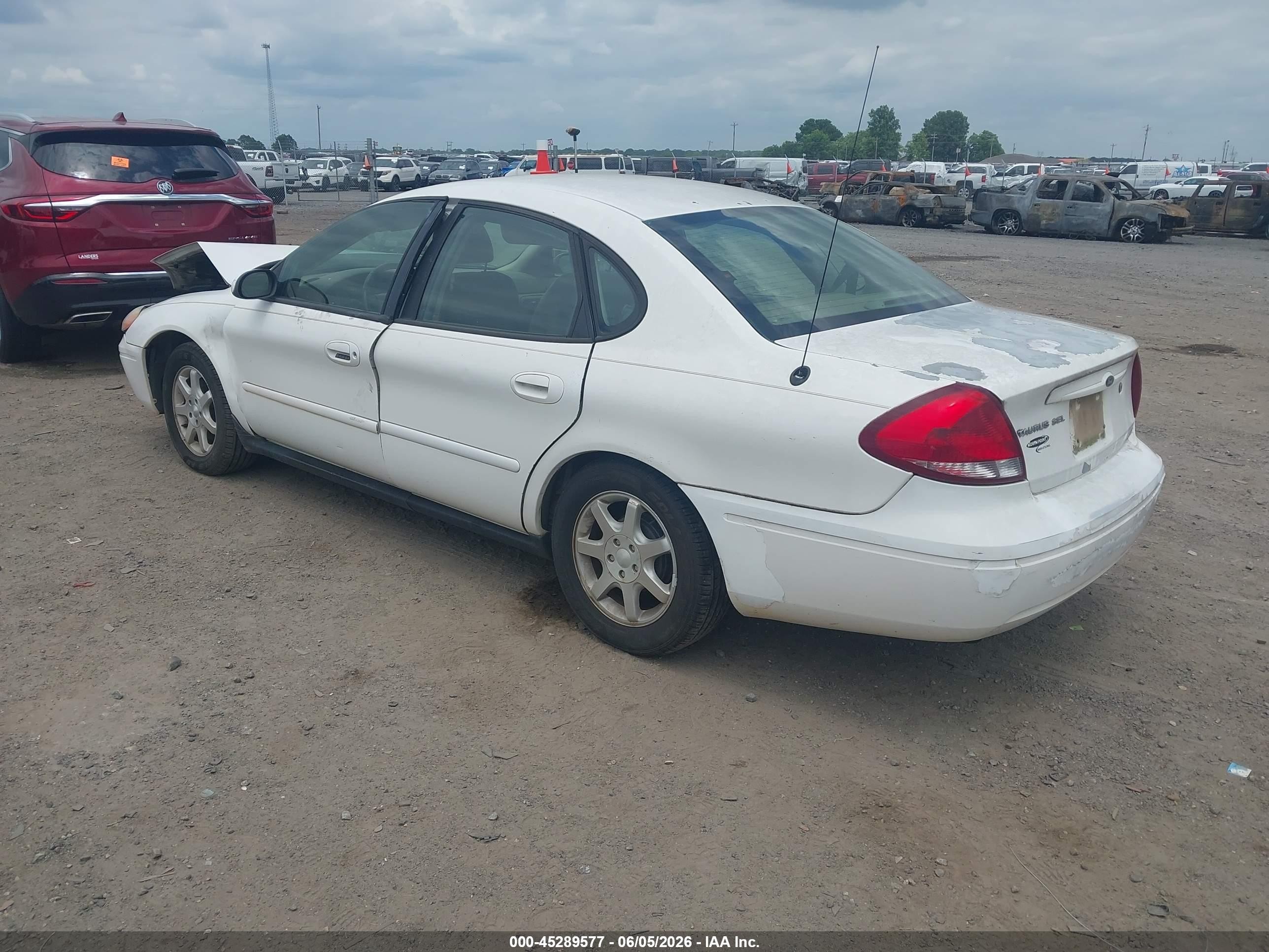 2007 Ford Taurus Sel White vin: 1FAFP56U17A111289